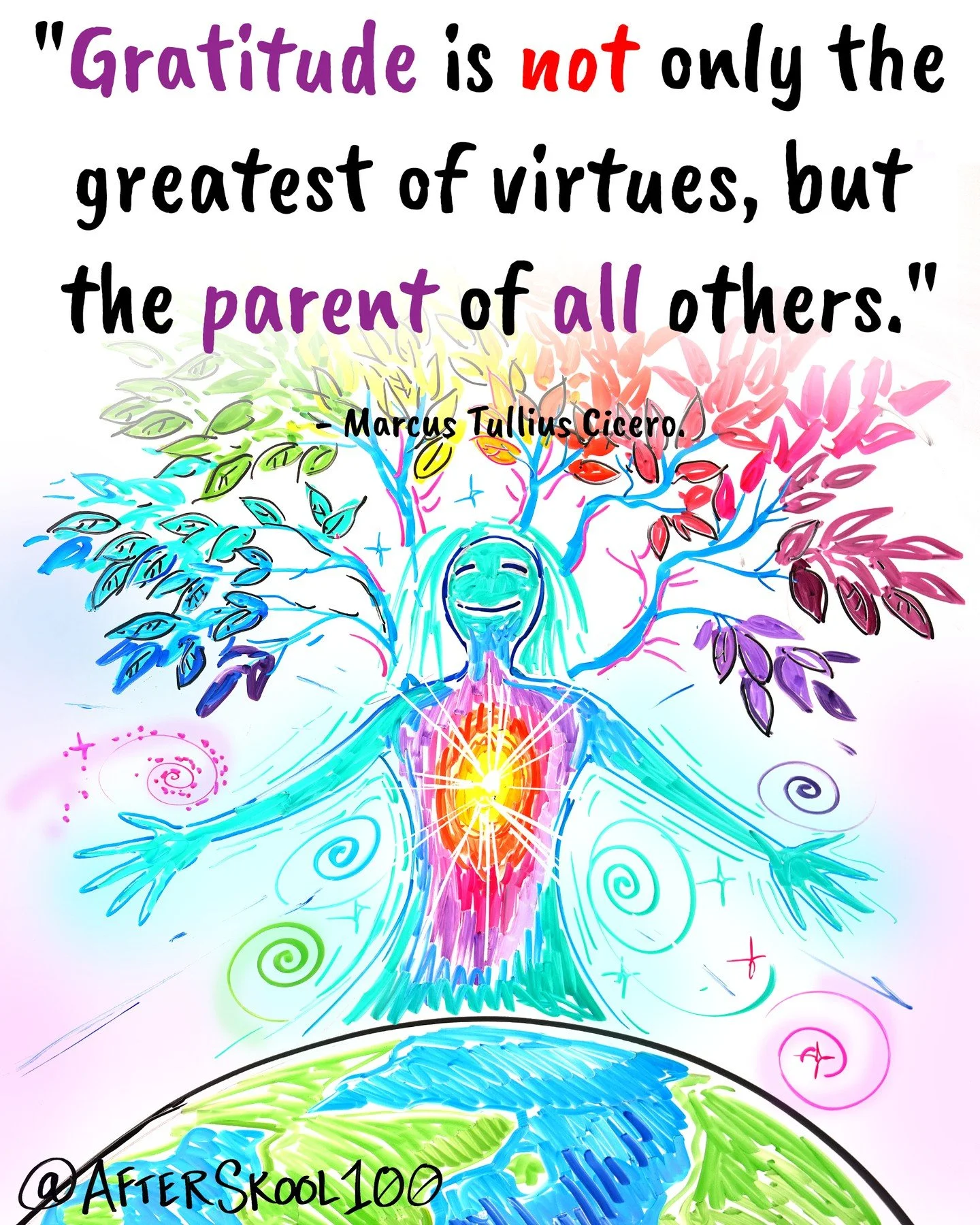 Start with gratitude. All other virtues come after.