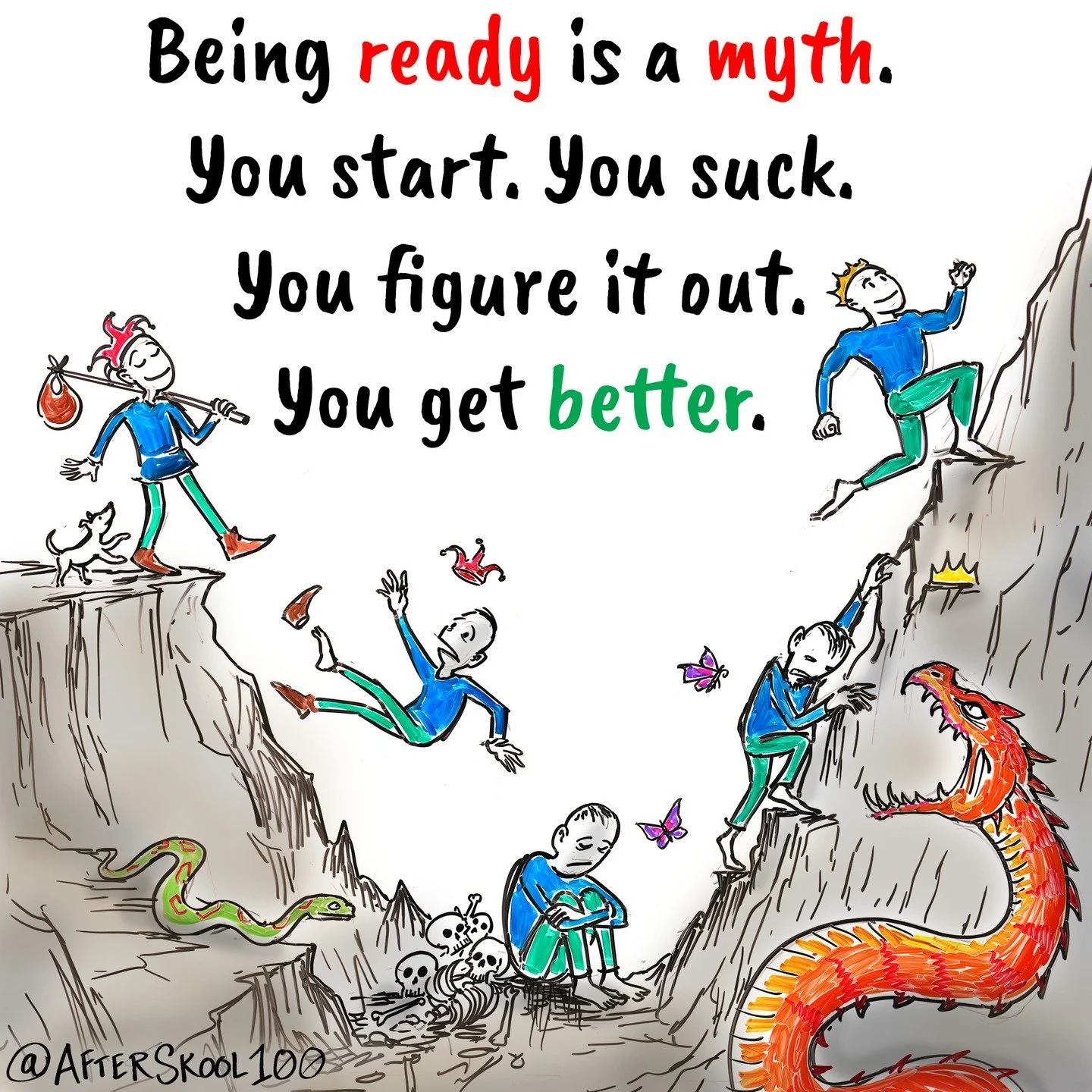 Now is the time to suck at something new.