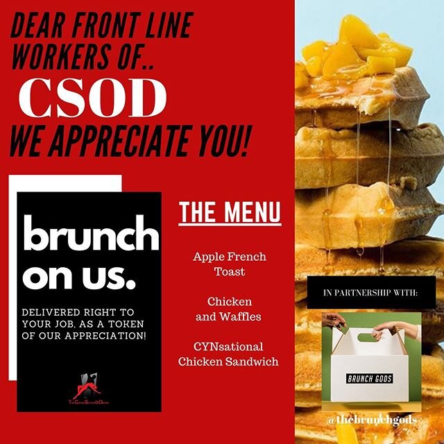 We truly can&rsquo;t thank our parents enough for all they do! Here is a little token of our appreciation! Thank you @thebrunchgods for partnering with us! CSOD Parents please check your emails for more information! ❤️✨🧇🥞#CSODBrunchGiveback