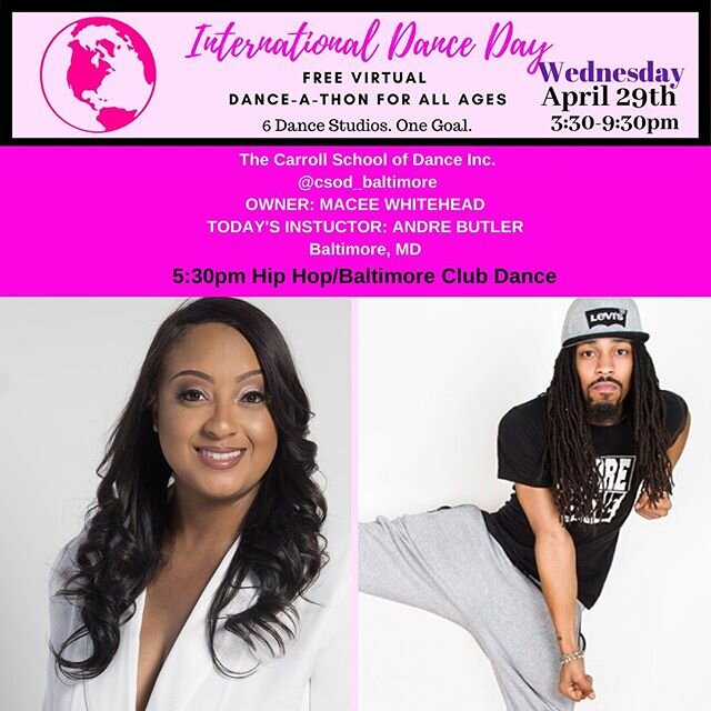 Our very own @mrinsane1 is next up for class during our 6 hour dance-a-thon!!!! Tune in! It will be a great time!! This class is open to the public, and for all ages! LINK IN BIO TO JOIN! 💗✨🔥 WE WILL ALSO BE LIVE ON THE CSOD PAGE!!!