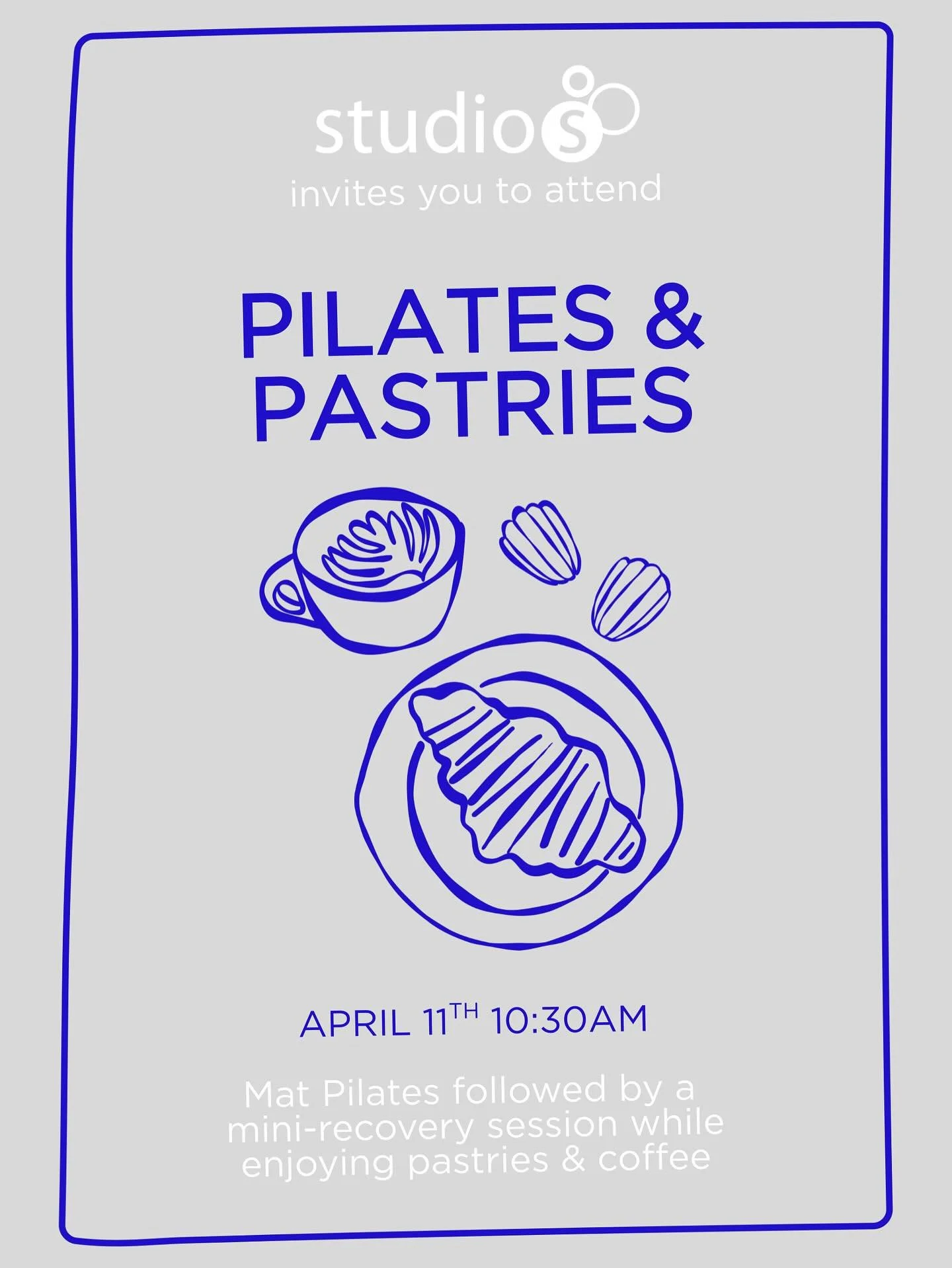 Come for the Pilates. Stay for the people (&amp; pastries).

We&rsquo;re bringing you a feel-good morning of movement &amp; connection:
&bull; 50-min Mat Pilates class
&bull; Mini-recovery tools session
&bull; Local 🥐 + ☕️

A chance to move your bod