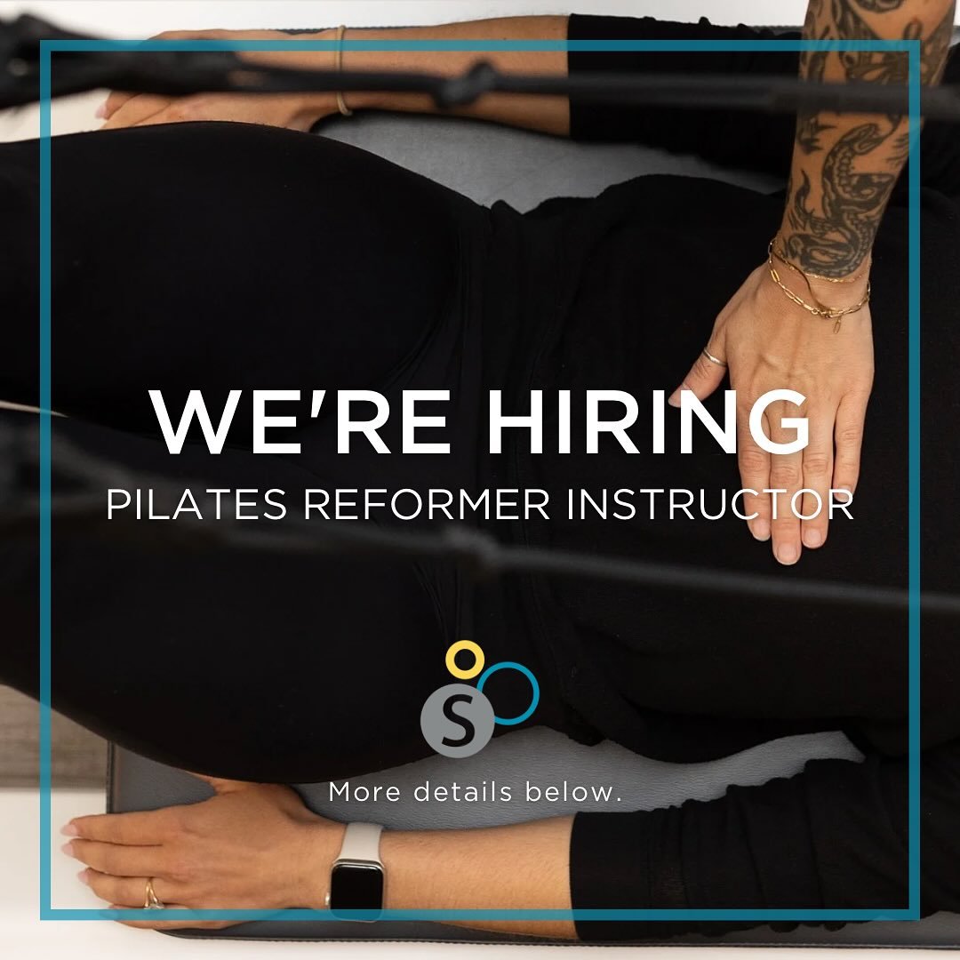 We&rsquo;re hiring.

Looking for a Pilates Reformer instructor who knows it&rsquo;s not just about the springs&mdash;it&rsquo;s about how you coach what happens on them.

At studio s, our Reformer style blends traditional Pilates principles with a mo