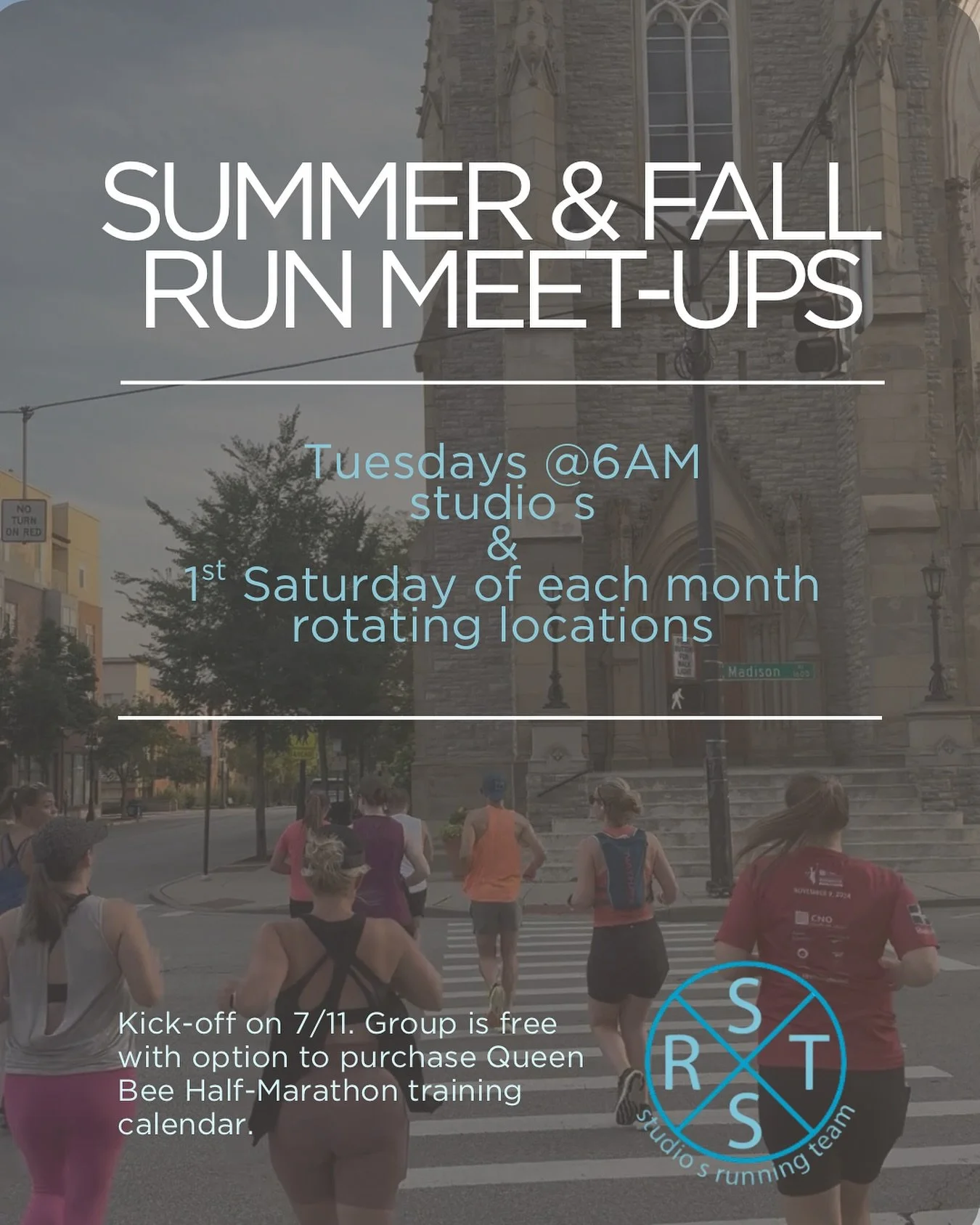 Summer + Fall Run Meet-Ups are coming soon! 

A simple, consistent weekly rhythm for runners looking for community, structure &amp;  accountability heading into fall.

Starting 7/11:
	&bull;	Tuesdays @ 6AM at studio s 
	&bull;	1st Saturday of each mo
