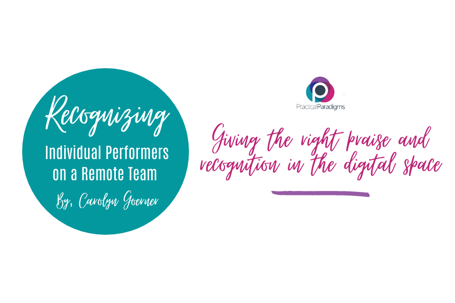 Recognizing Individual Performers on a Remote Team