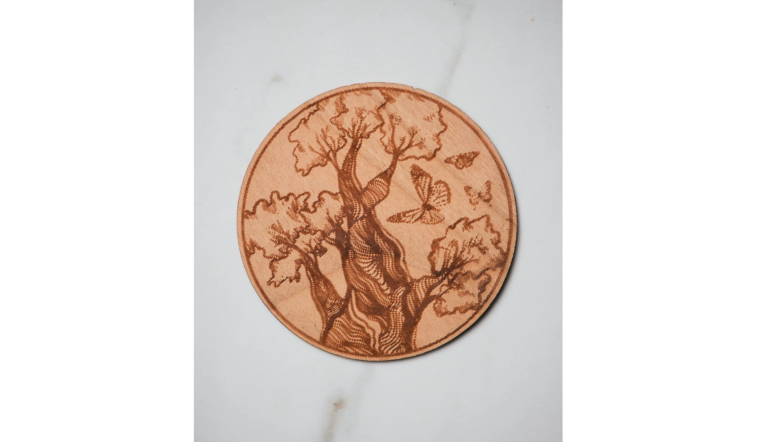 Butterfly Wooden Sticker