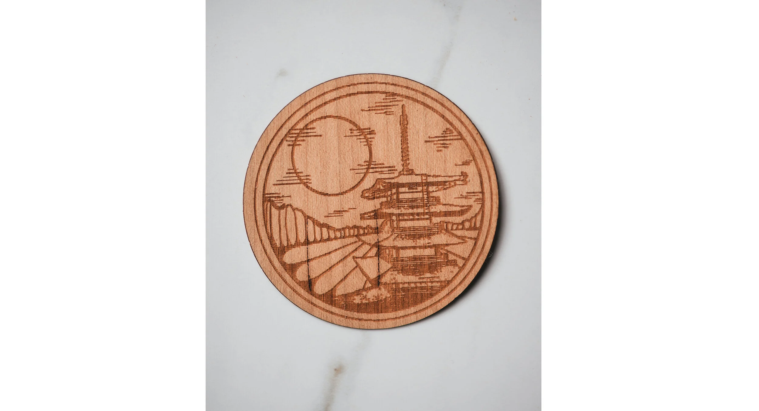 Pagoda Wooden Sticker