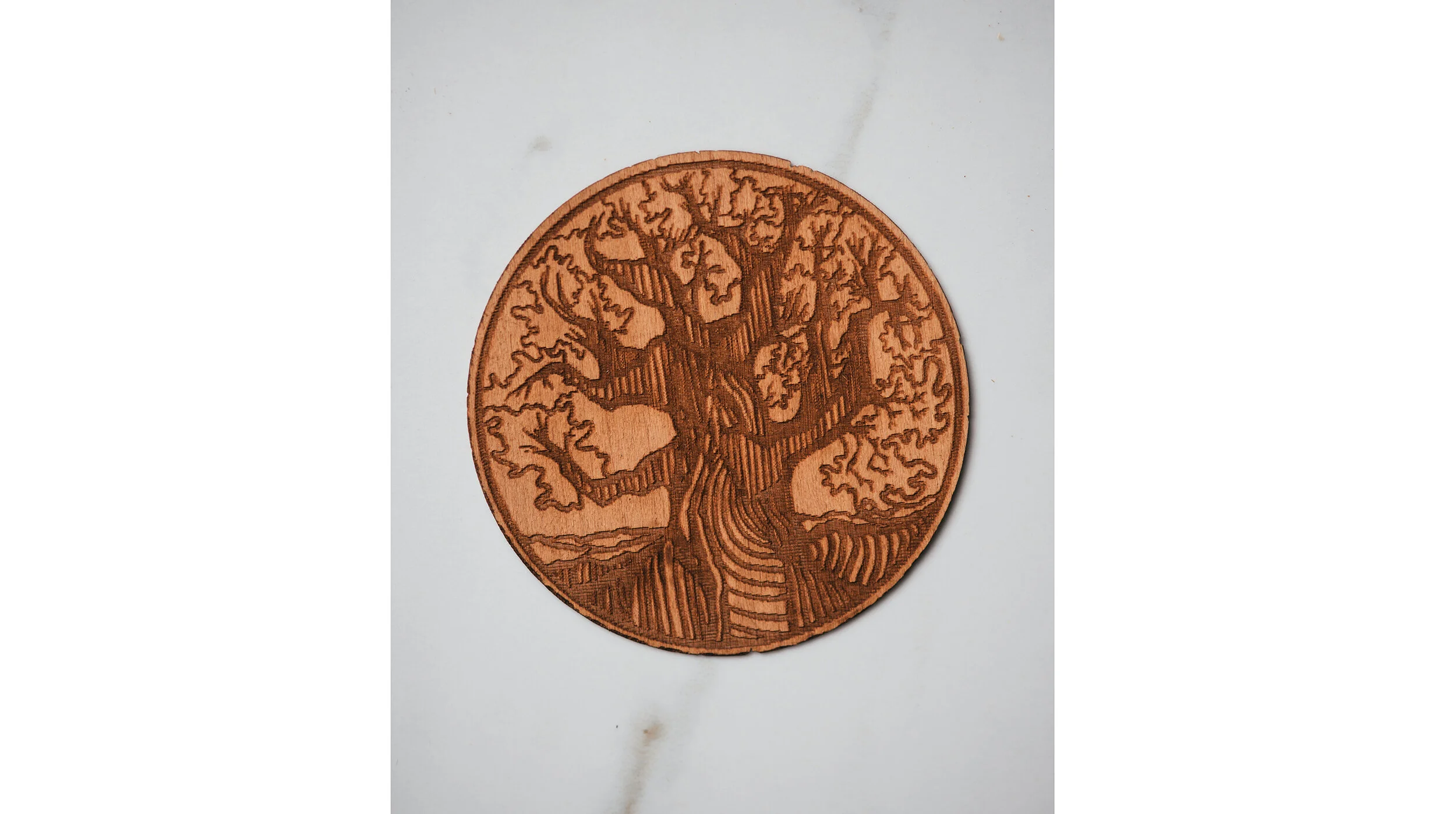 Oak Wooden Sticker