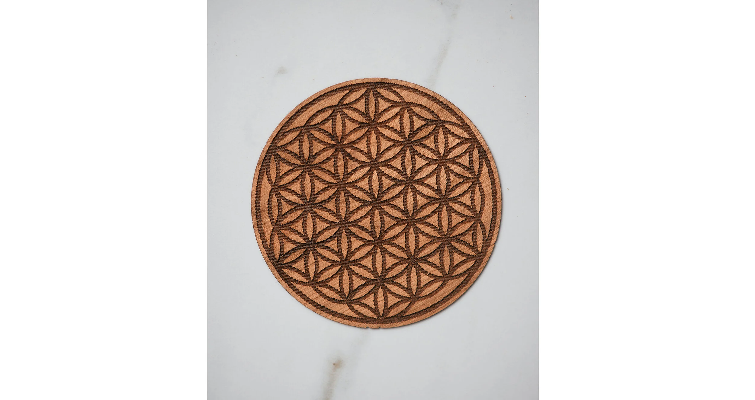 Flower of Life Wooden Sticker