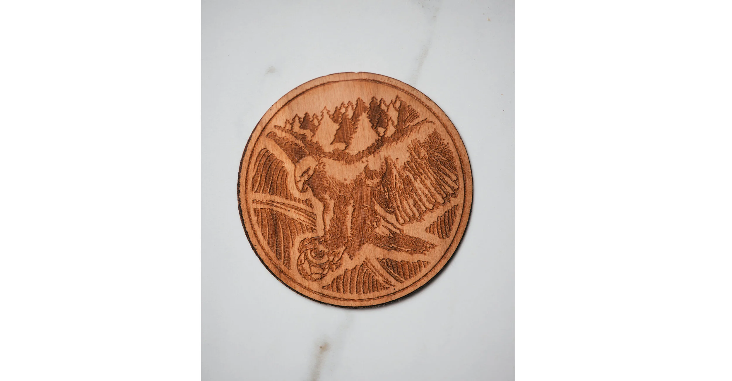 Eagle Wooden Sticker