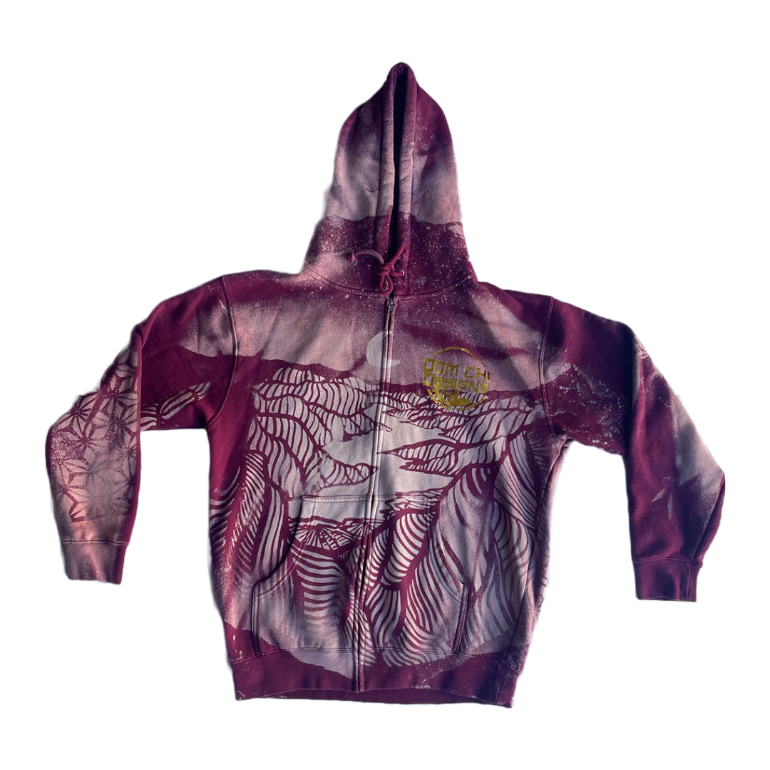 Bleached Golden Beat Zip - Size Medium (2) — Dom Chi Designs