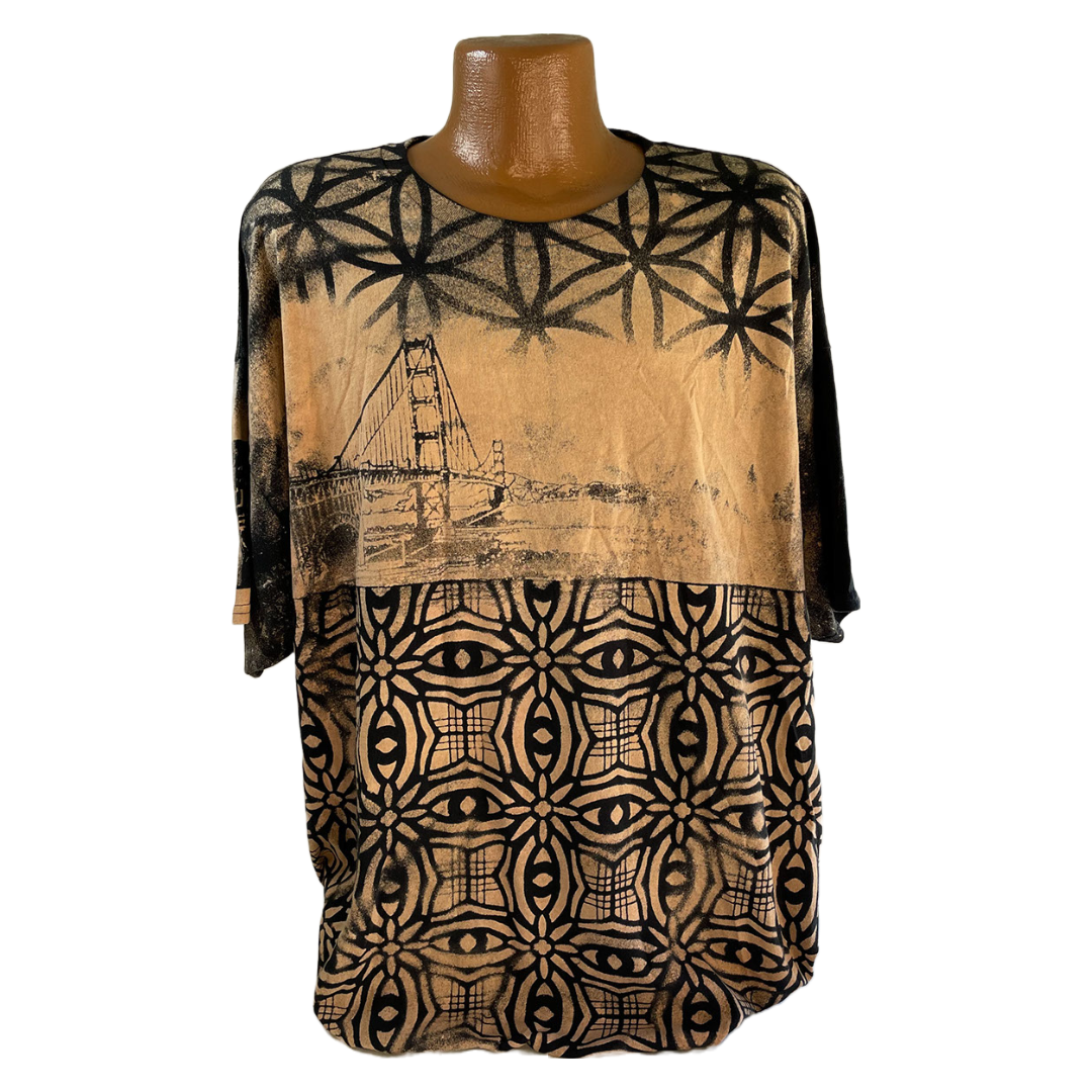 3XL- Stencil Dyed Tee #4