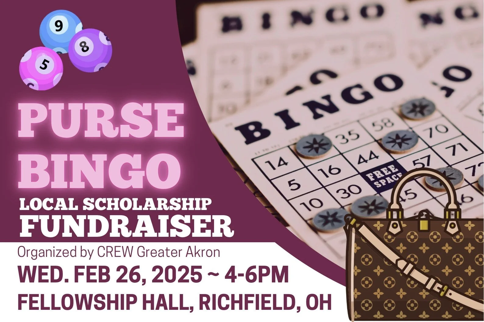 Purse Bingo: Commercial RE Scholarship Fundraiser - 2025 Kickoff Event