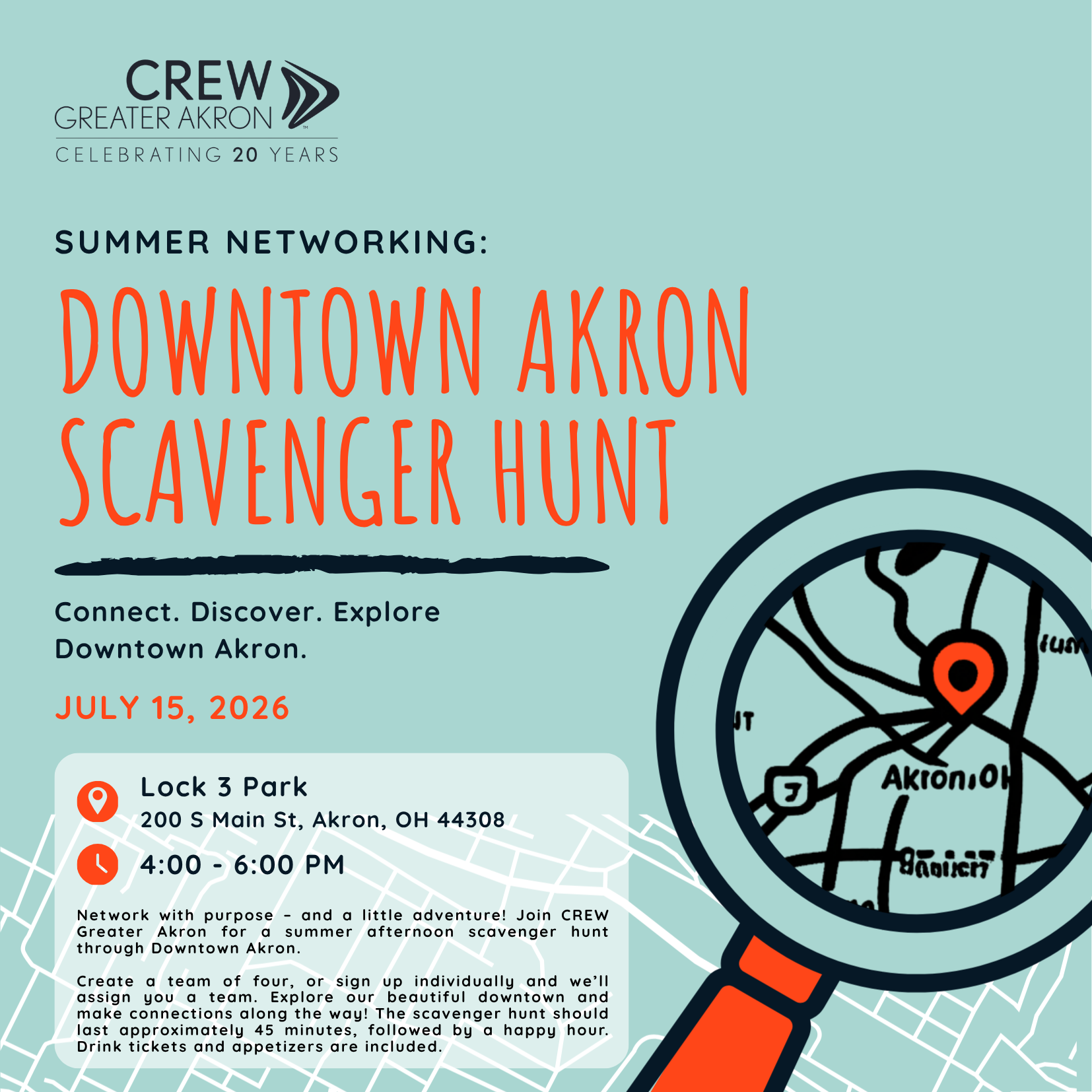 CREW Greater Akron Summer Networking: Scavenger Hunt!