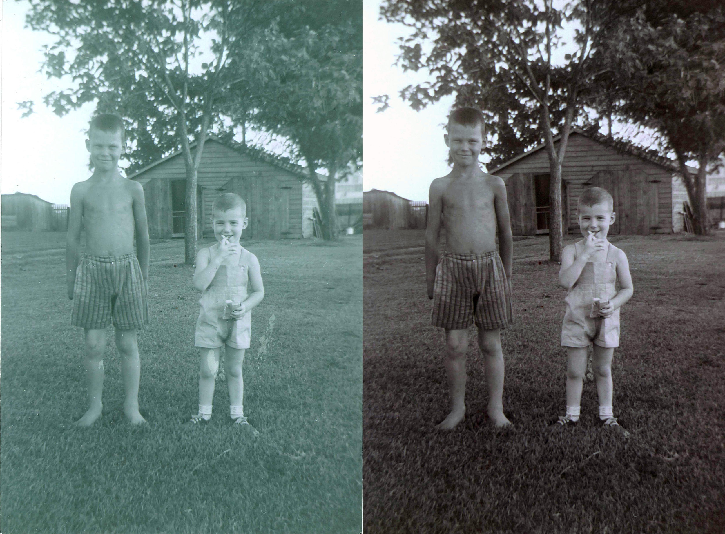 Seve and Brother - Before and after