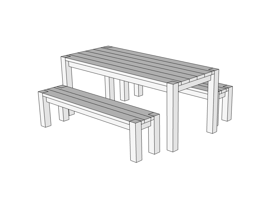 DIY Outdoor Dining Table — MAKER GRAY