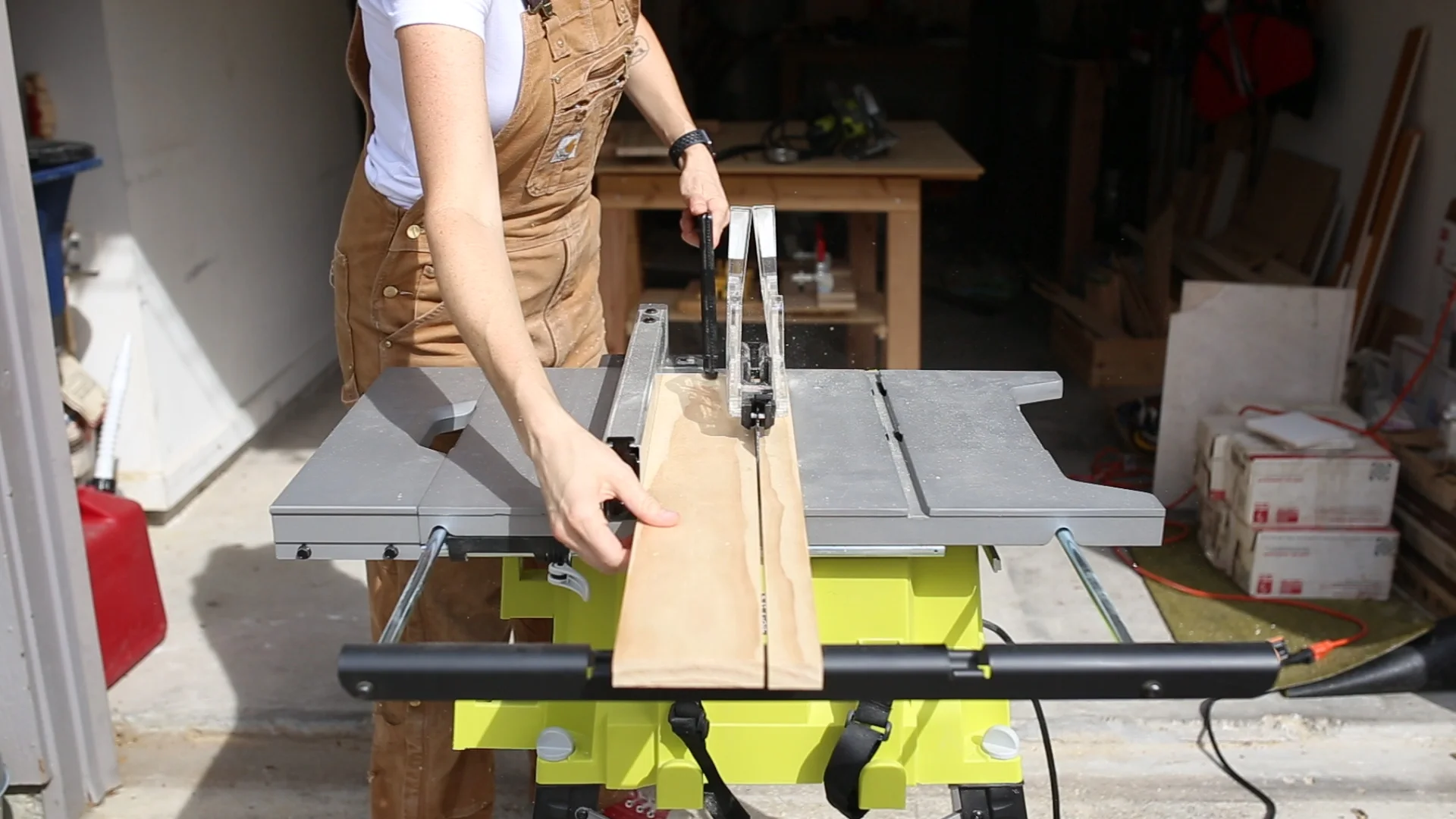 I then moved to my Table Saw and ripped the boards to a width of 4.5".