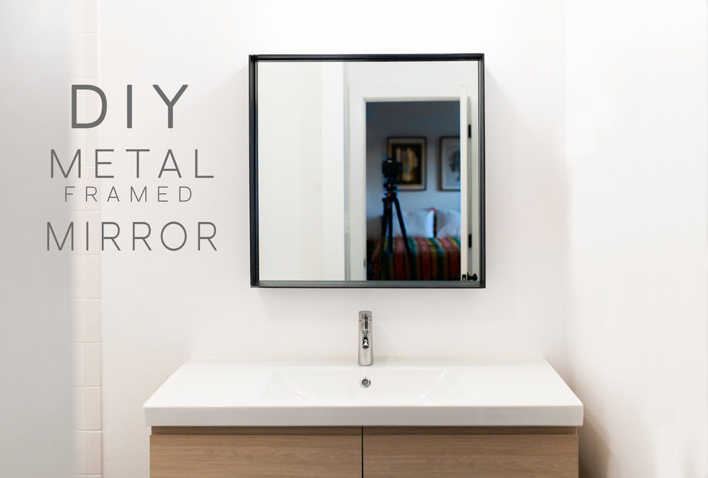 Diy Metal Framed Wall Mirror Maker Gray, How To Metal Frame A Mirror
