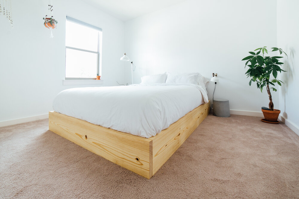 How To Build An Easy Bed Platform, How To Build A Simple Queen Bed Frame