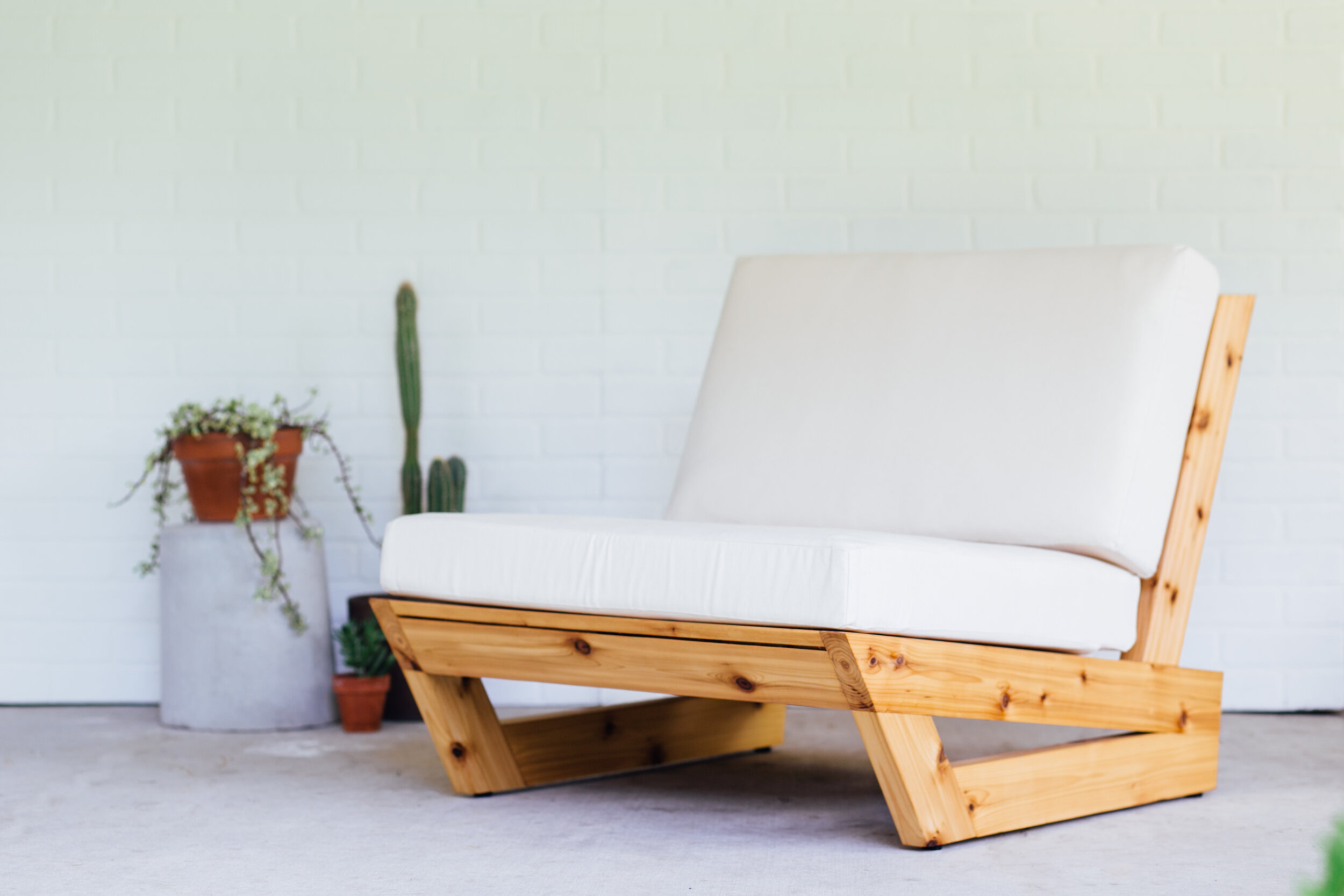 Latter Pjece Ti DIY Modern Outdoor Lounge Chair — MAKER GRAY