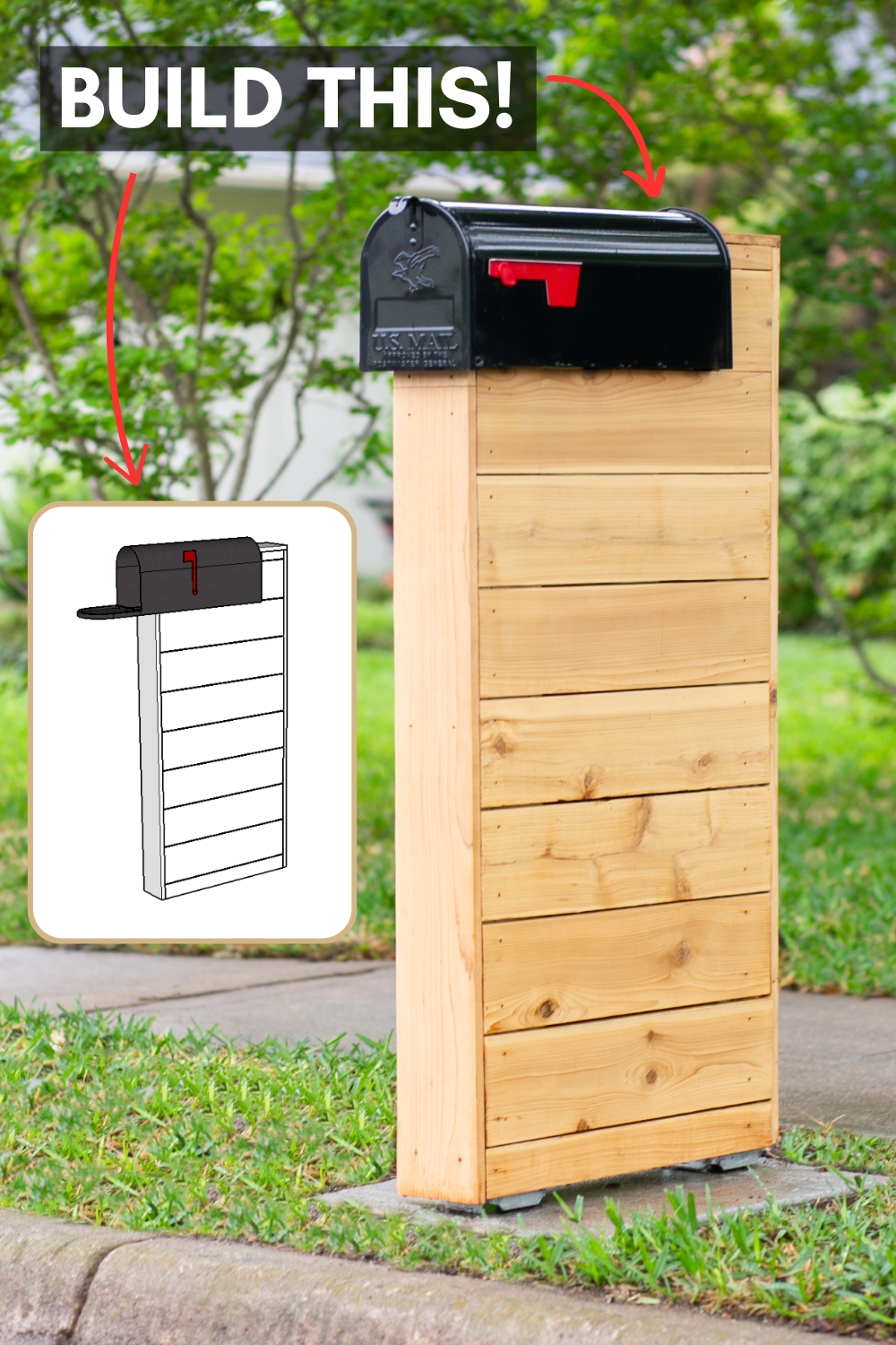 DIY Modern Wooden Mailbox