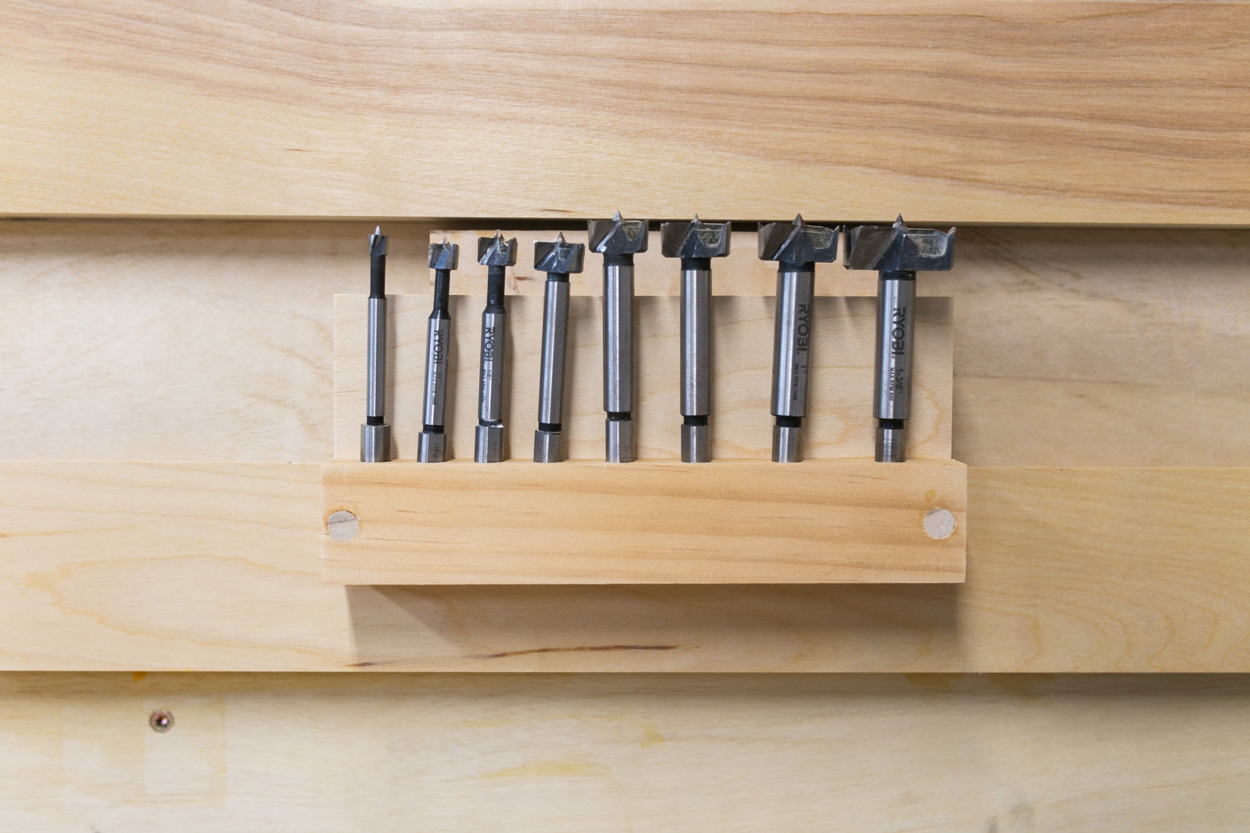Forstner Bit Storage Project