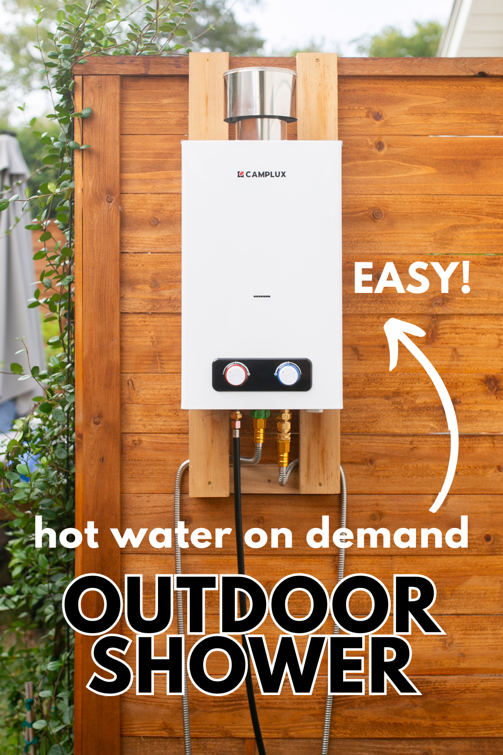 Heated Outdoor Shower