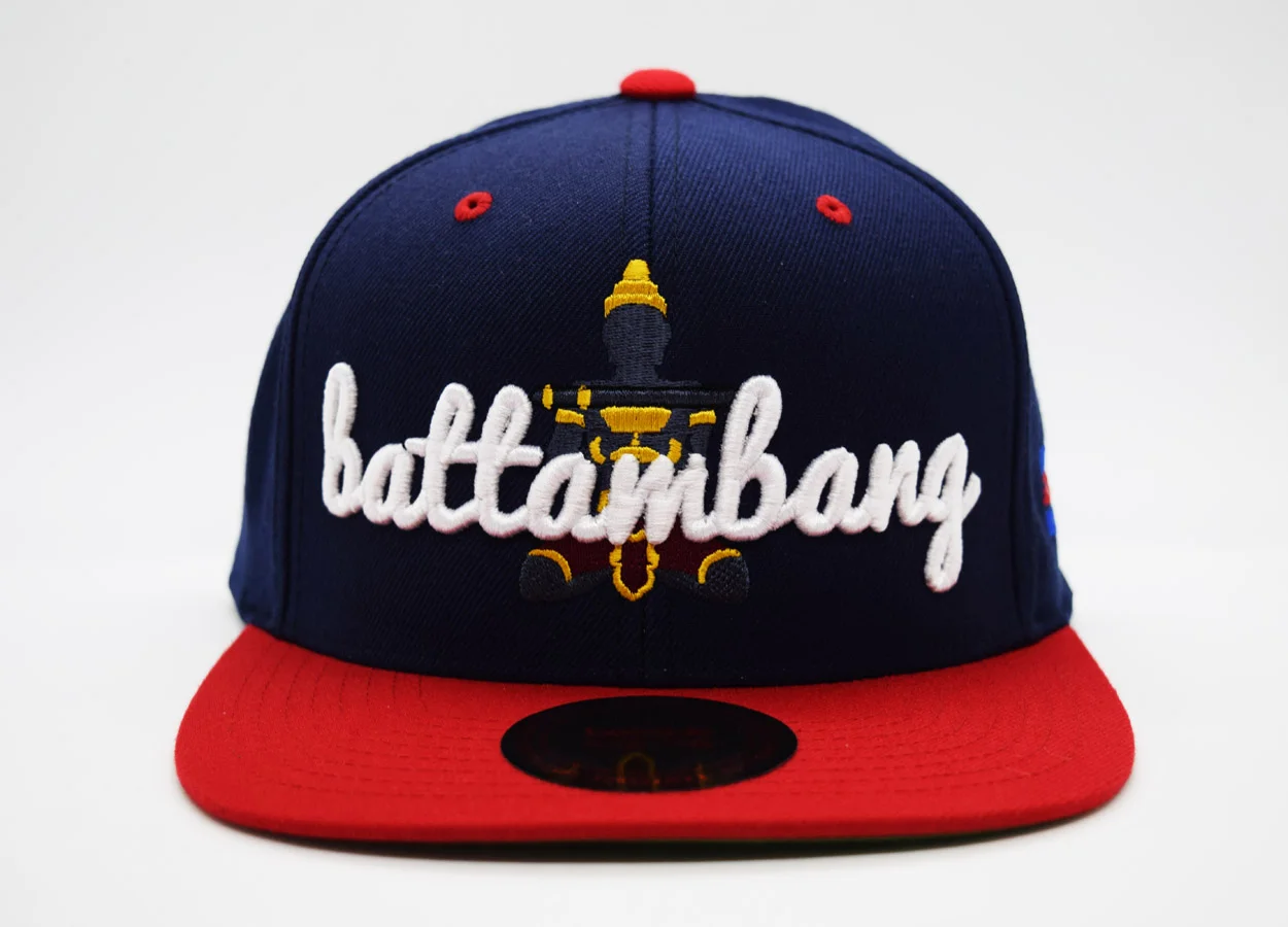Krong Battambang - Navy Blue with Red brim.jpg