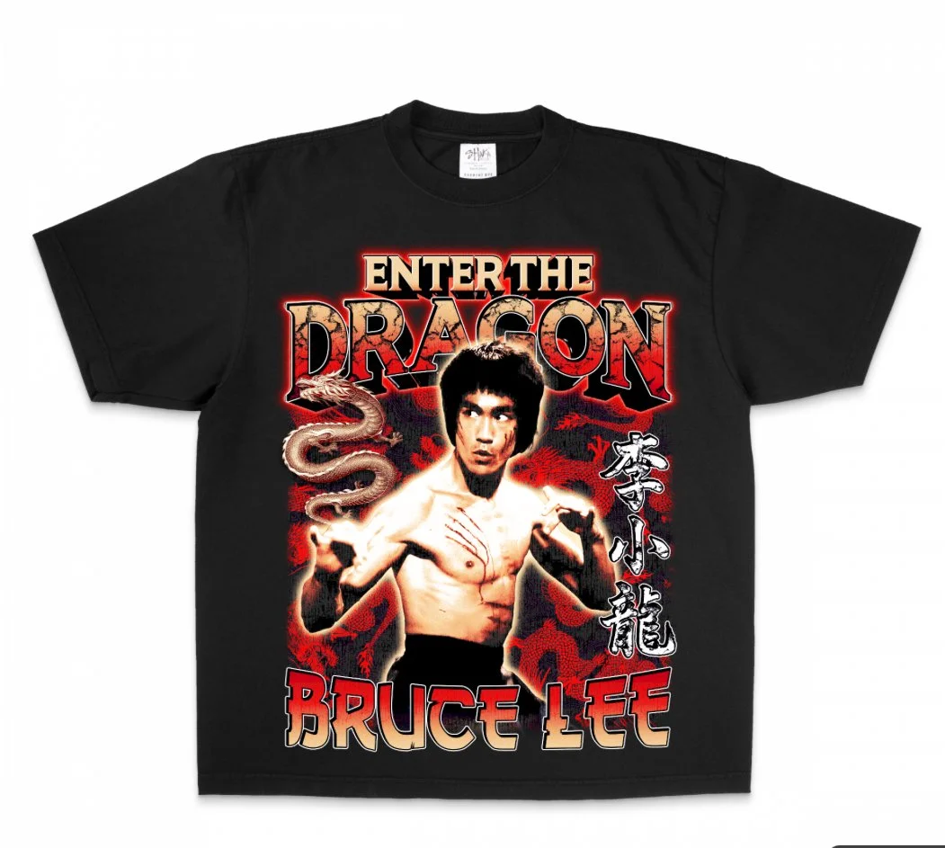 Bruce Lee Enter The Dragon Heavyweight Tee