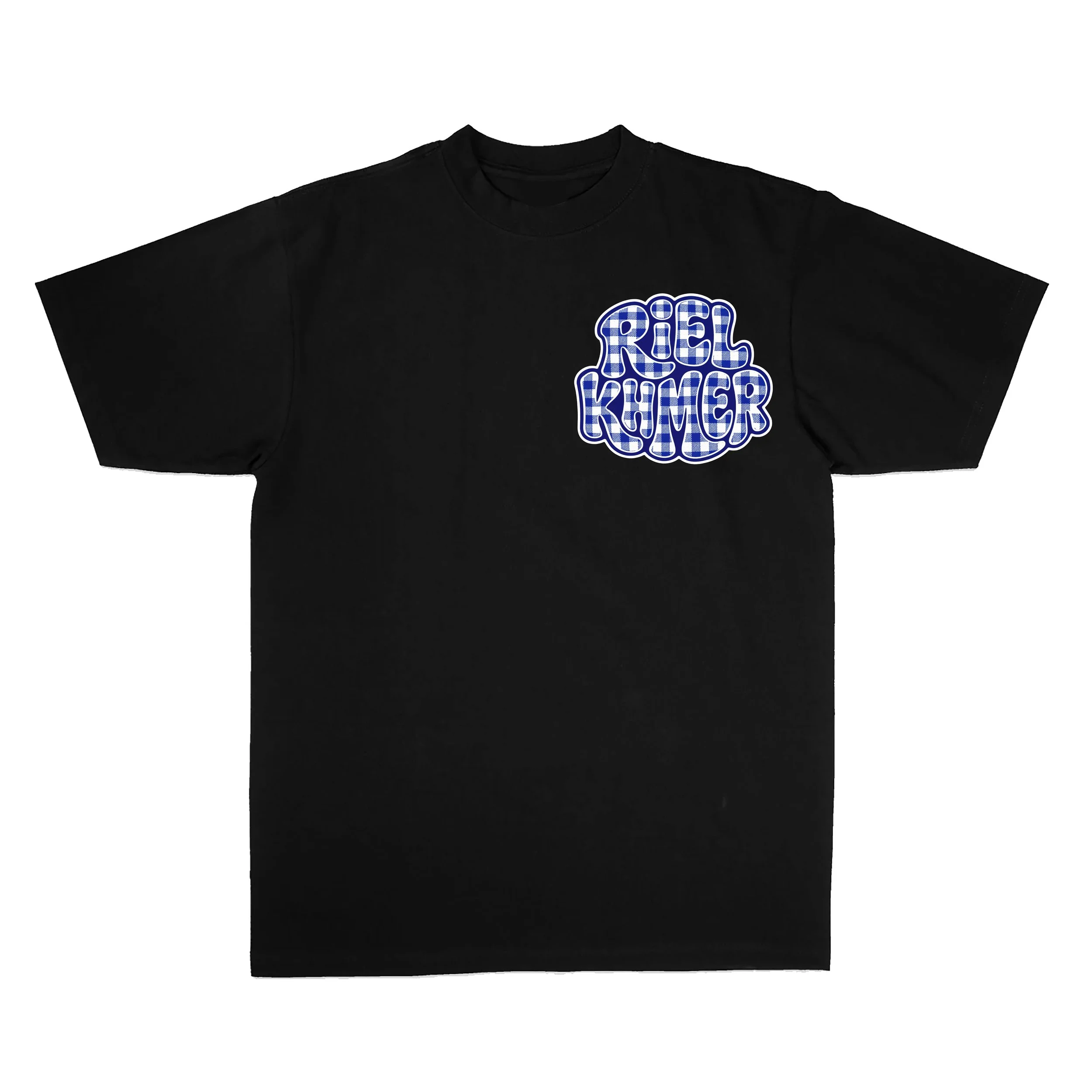Riel KHMER White & Blue Krama Heavyweight Style Tee.jpg