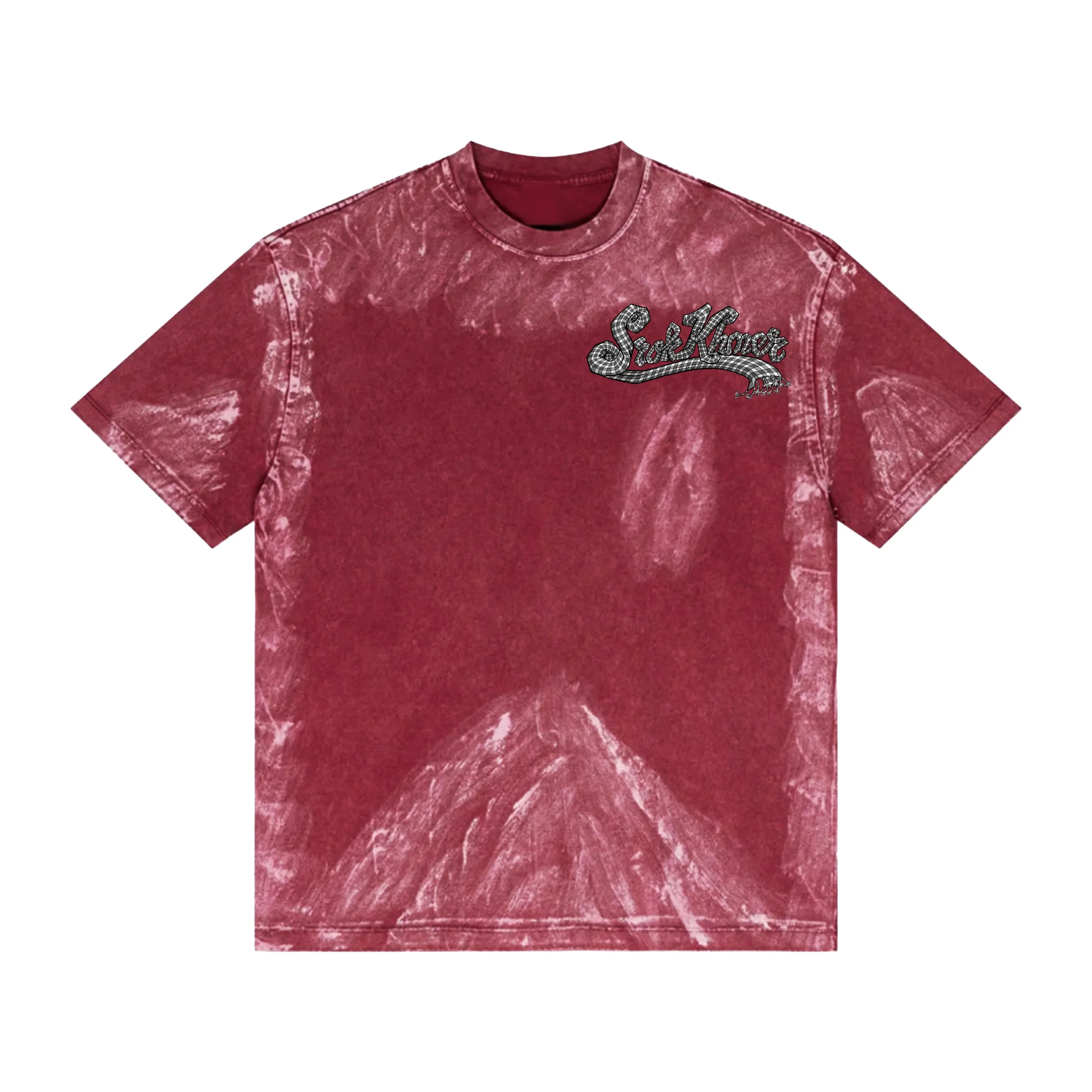 Srok KHMER Red Painted Pigment Tee - Front.jpg