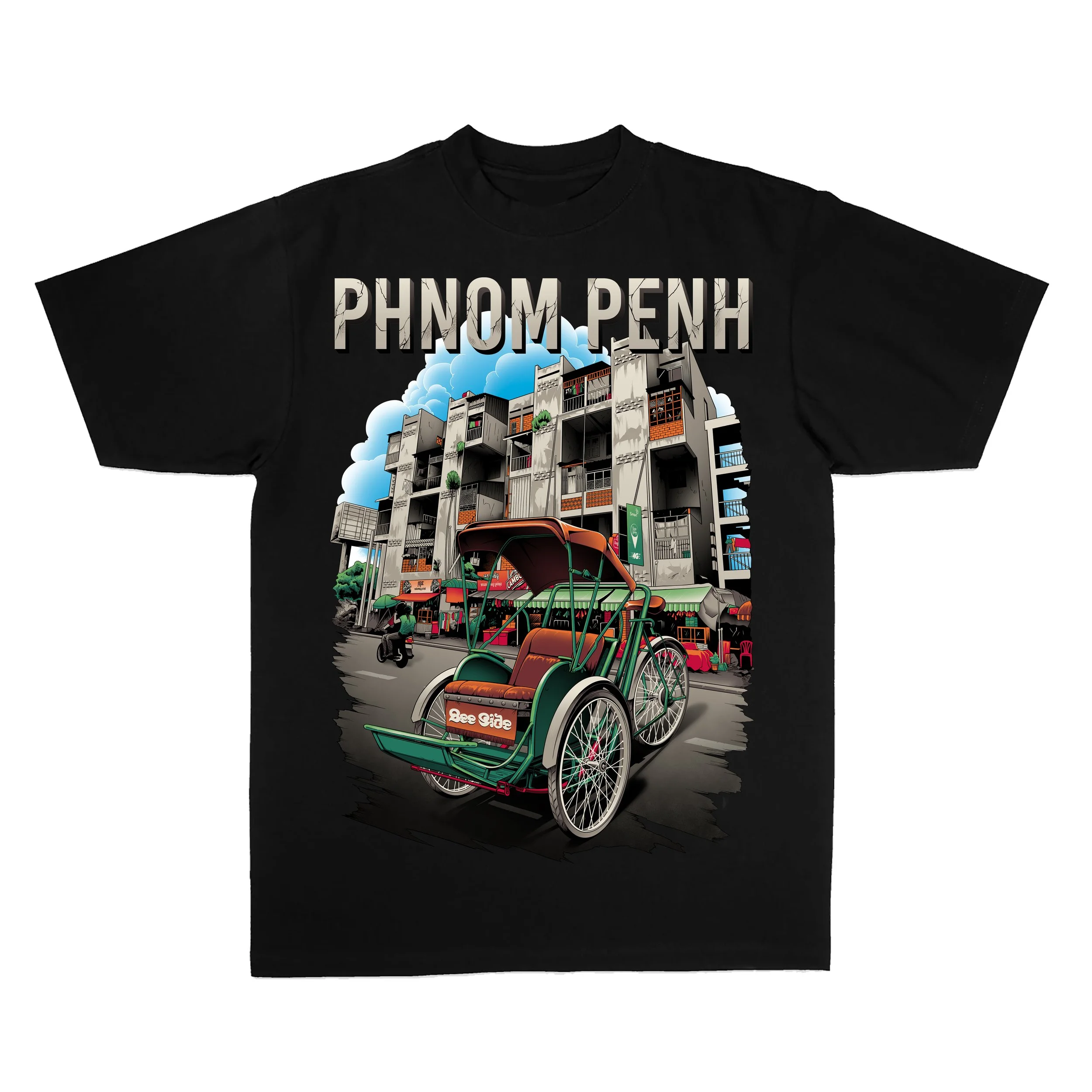 Phnom Penh - White Building Tee