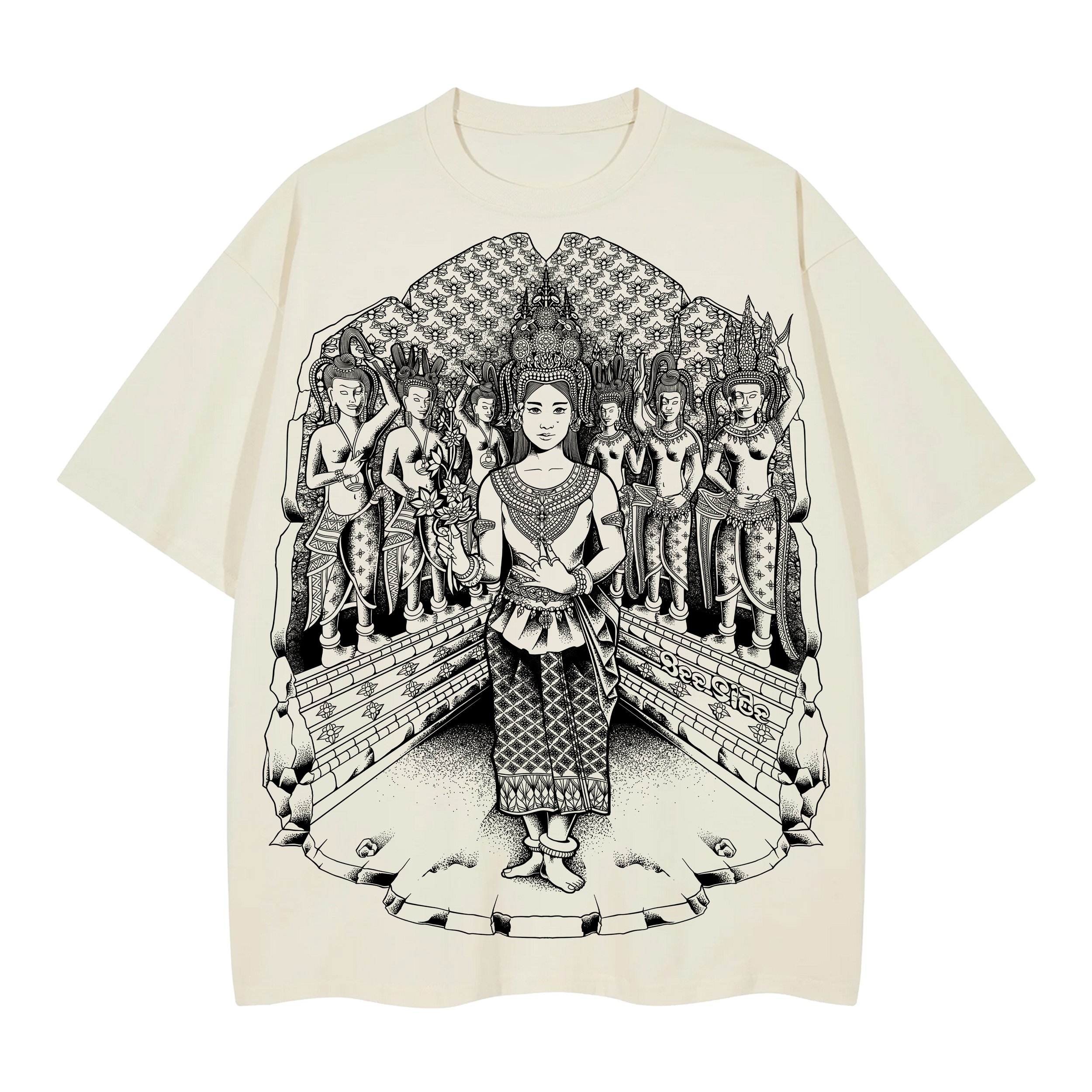 Princess of Cambodia - Cream White tee.jpg