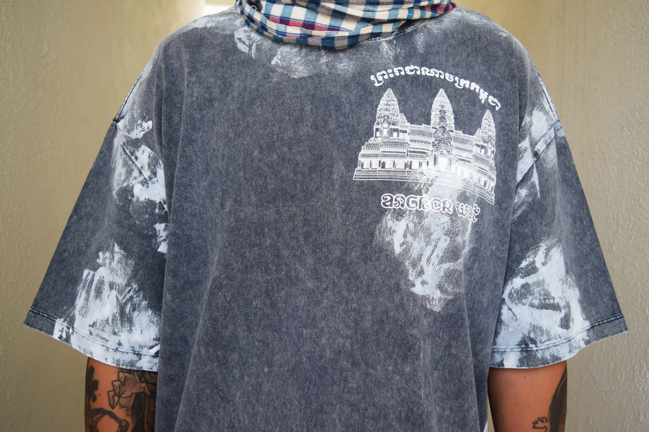 ANGKOR Wat Tourist Artisan Wash - Royal Blue Tee1.jpg