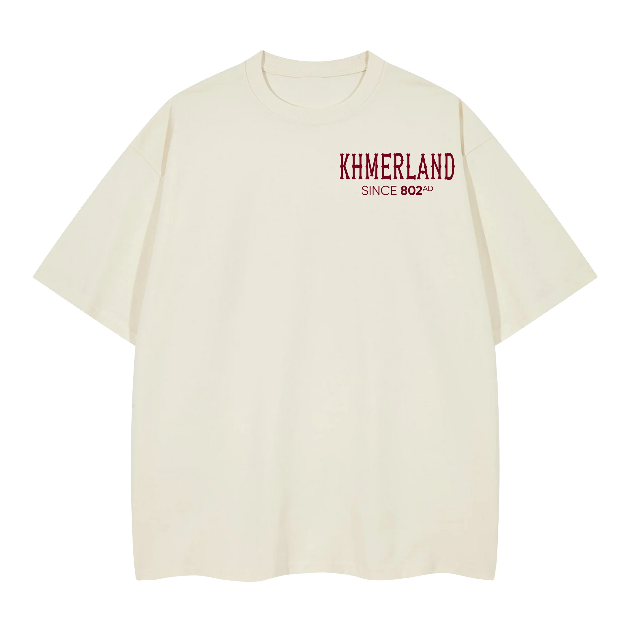 KHMER Land Cream White Tee - Front.jpg