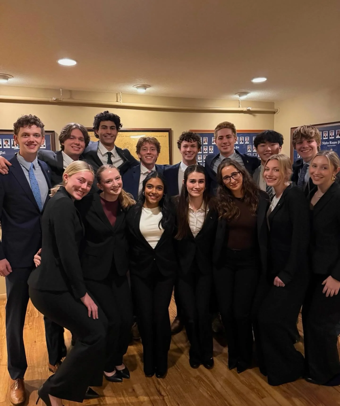 As we wrap up the semester, we want to congratulate our newest pledge class, Fall 2025! We are so proud of your dedication and accomplishments this semester. Special thanks to Sophie K and Maddie M for all their hard work, we couldn't do it without y