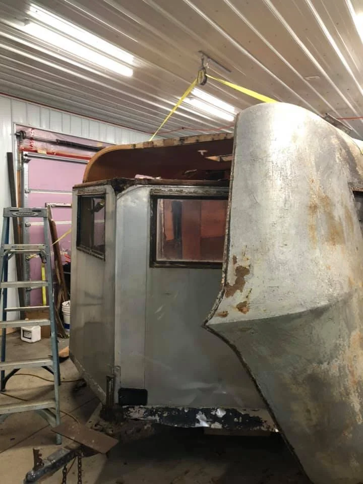The lid is off - rooftop removed and set aside for later