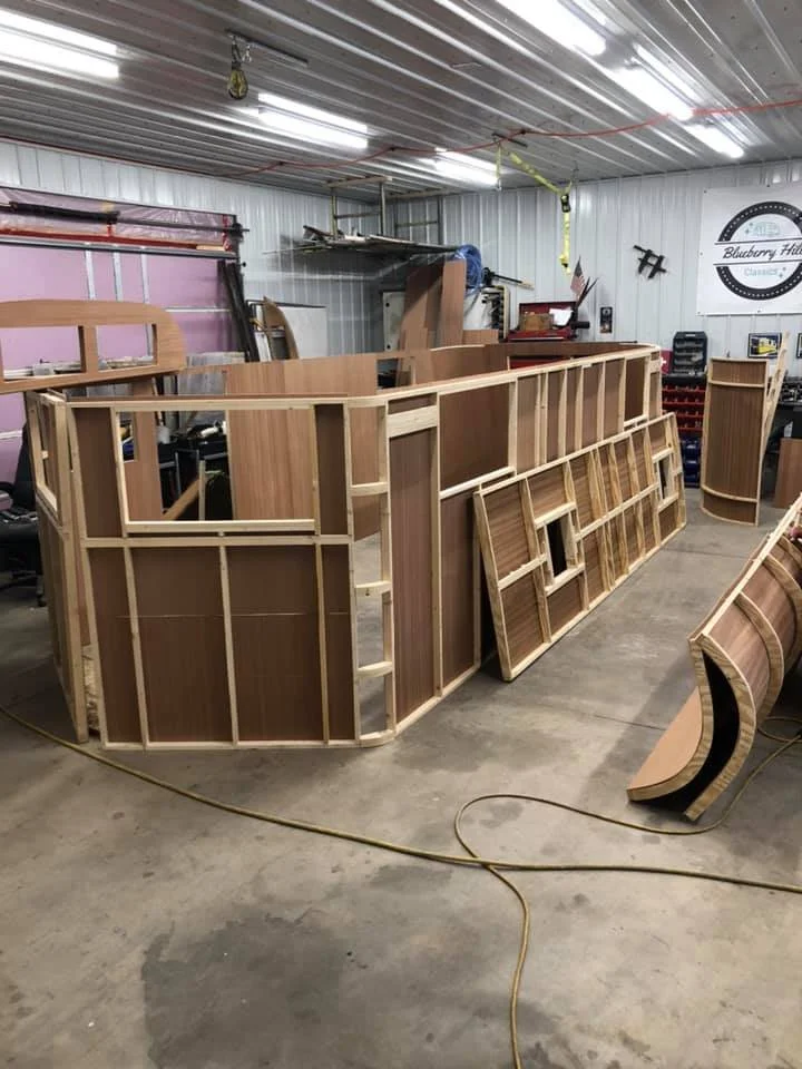 Walls are rebuilt, but not yet on frame