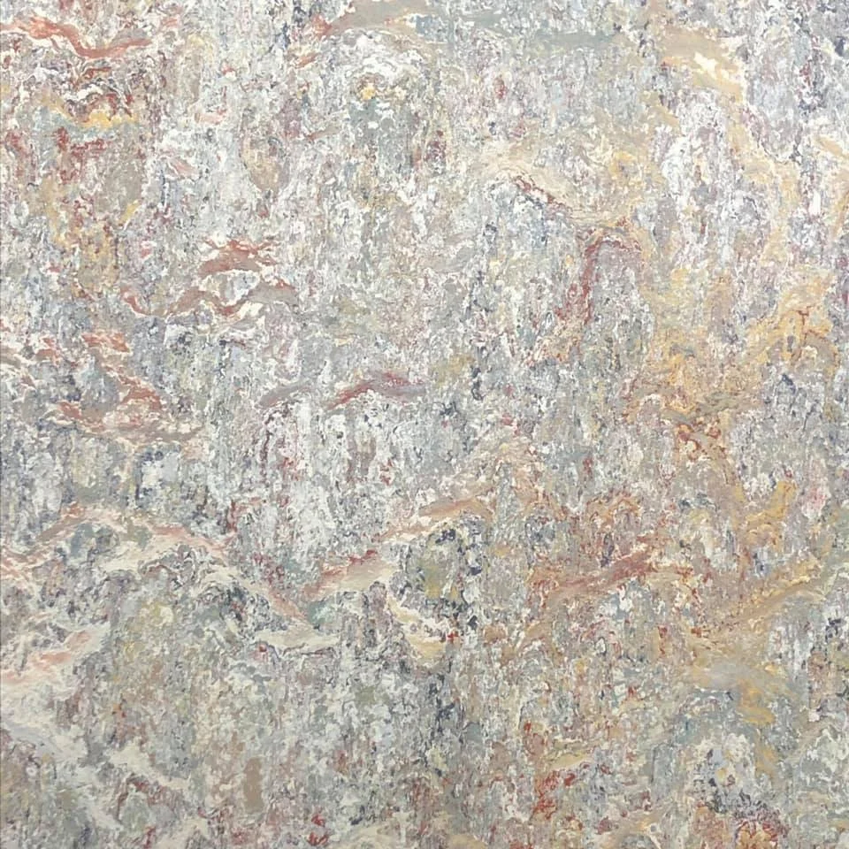 Another close-up view of the new linoleum