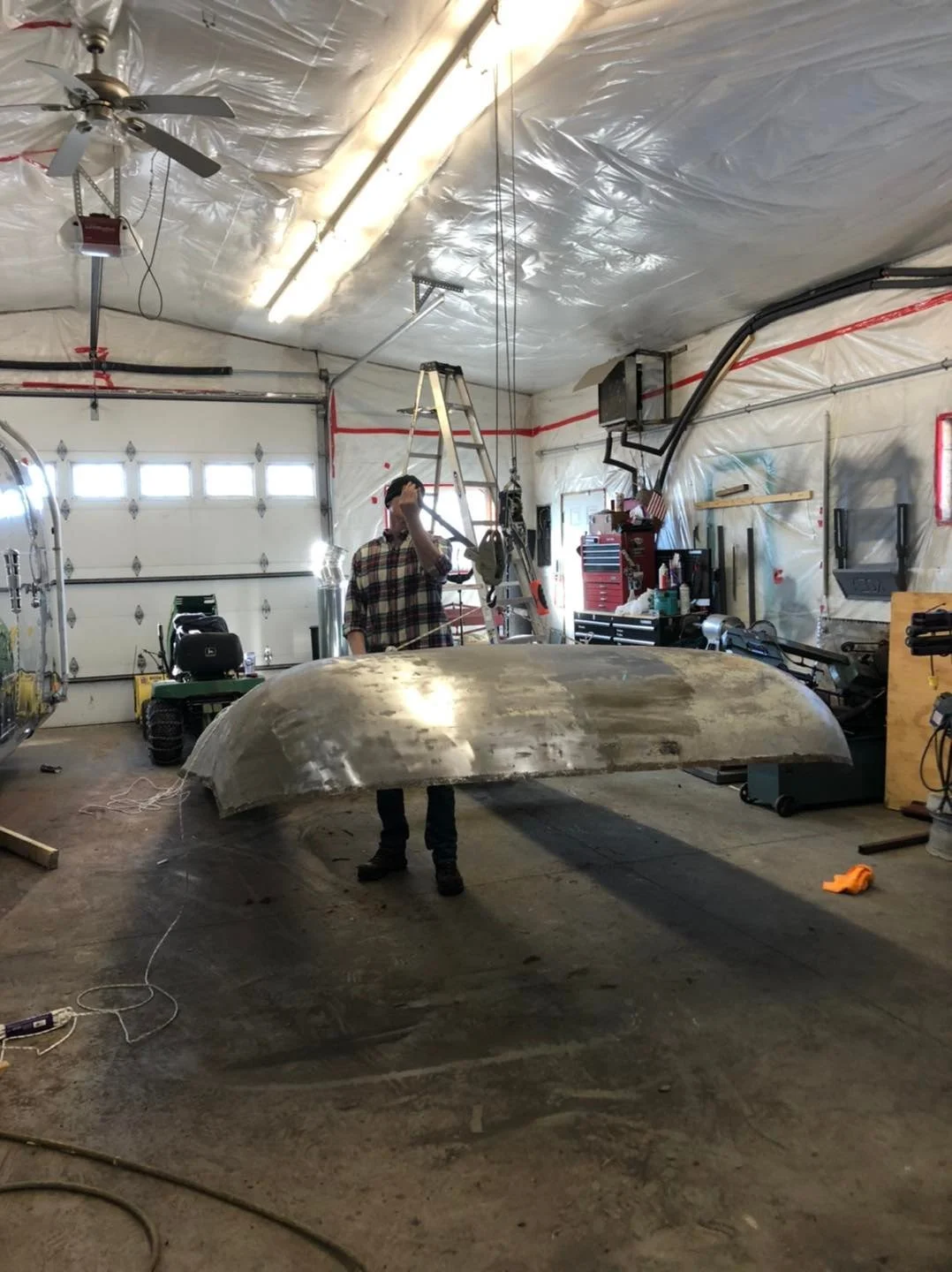 Reinstalling the roof, not a small project