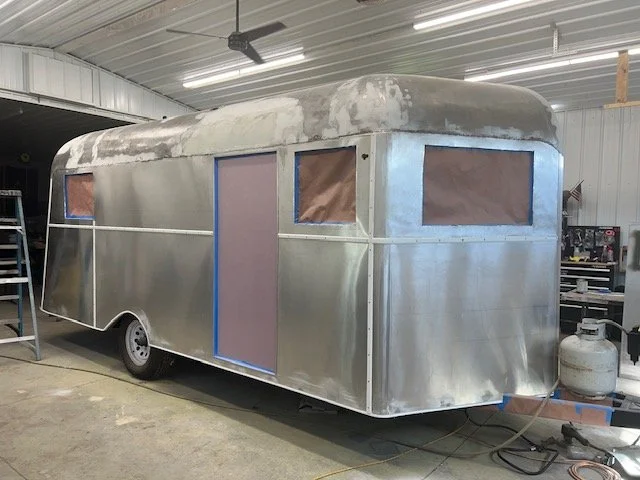 Preparing for paint - lots of prep work!