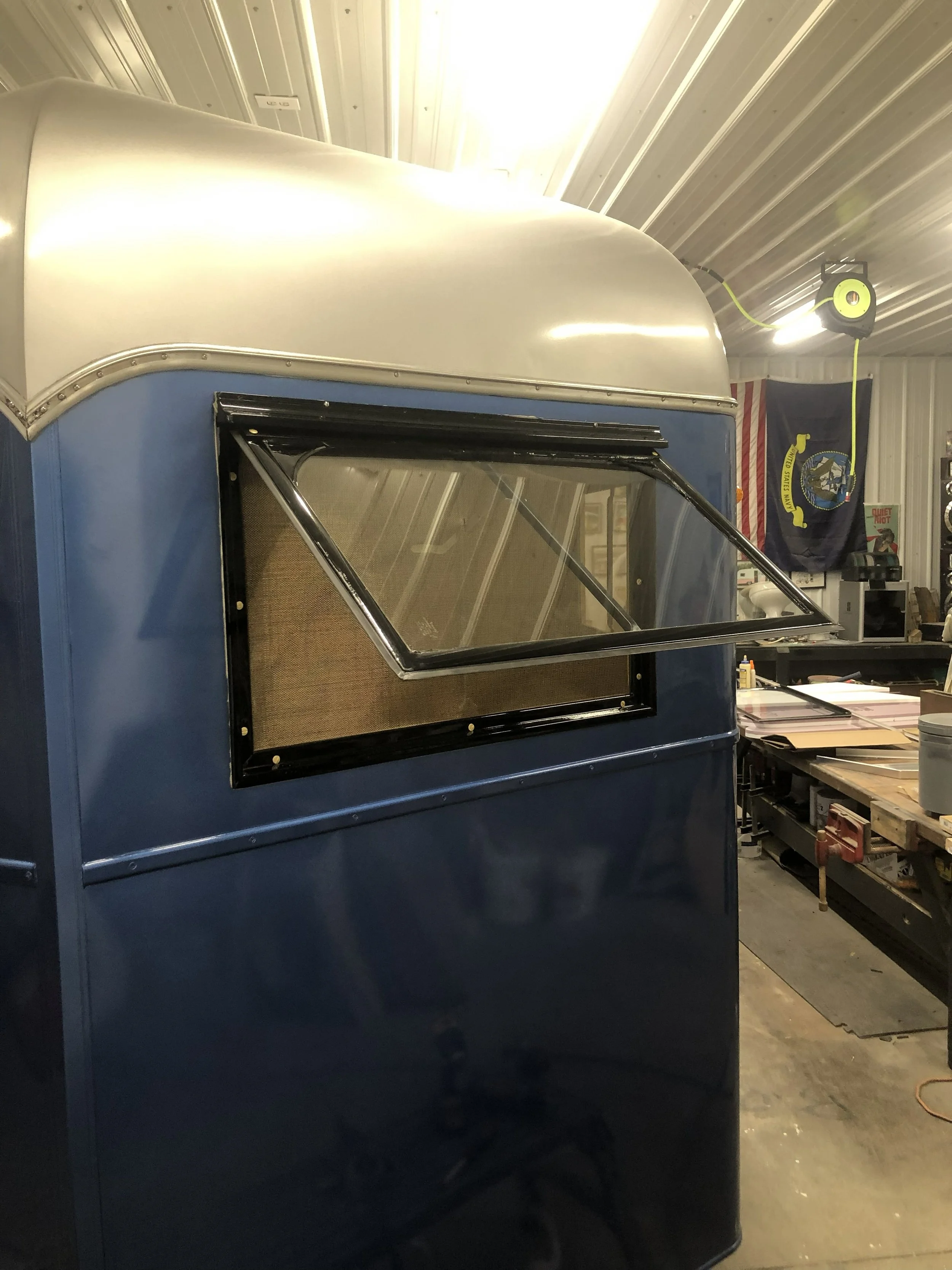 All new glass cut, inserted, windows rebuilt and installed
