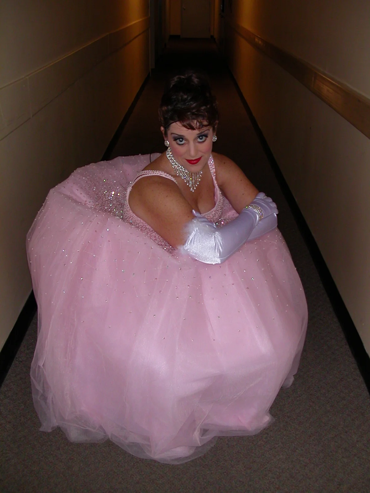 Backstage symphony squats. Seattle Symphony.