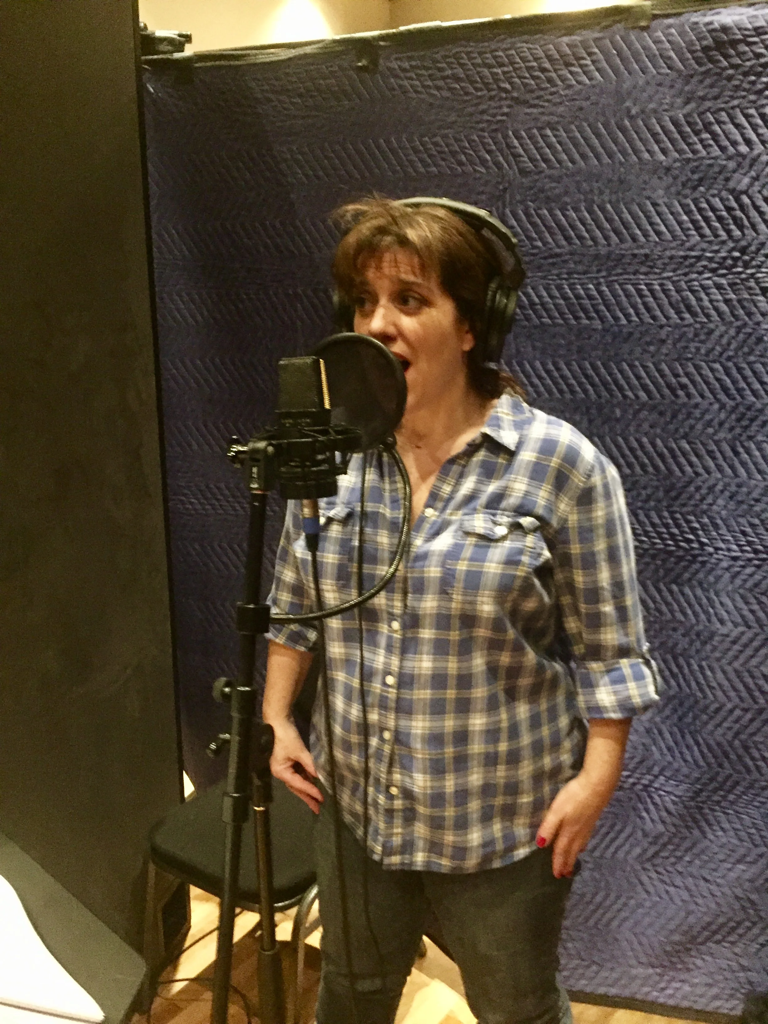 Recording the CFA cast album. (Costume Party)