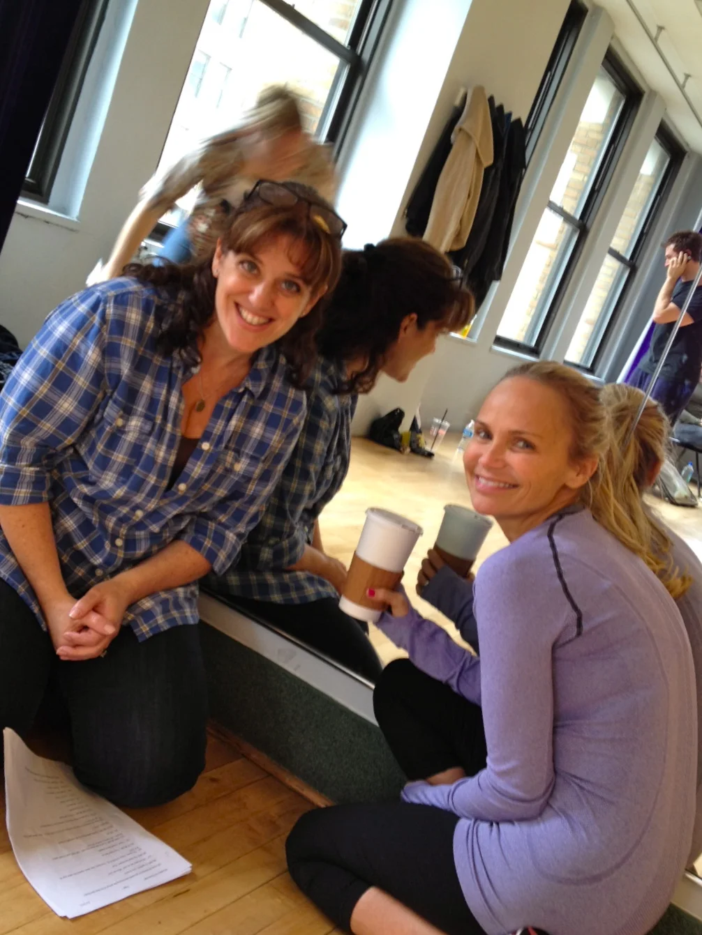 Me with Kristin Chenoweth while working on writing her concert material.