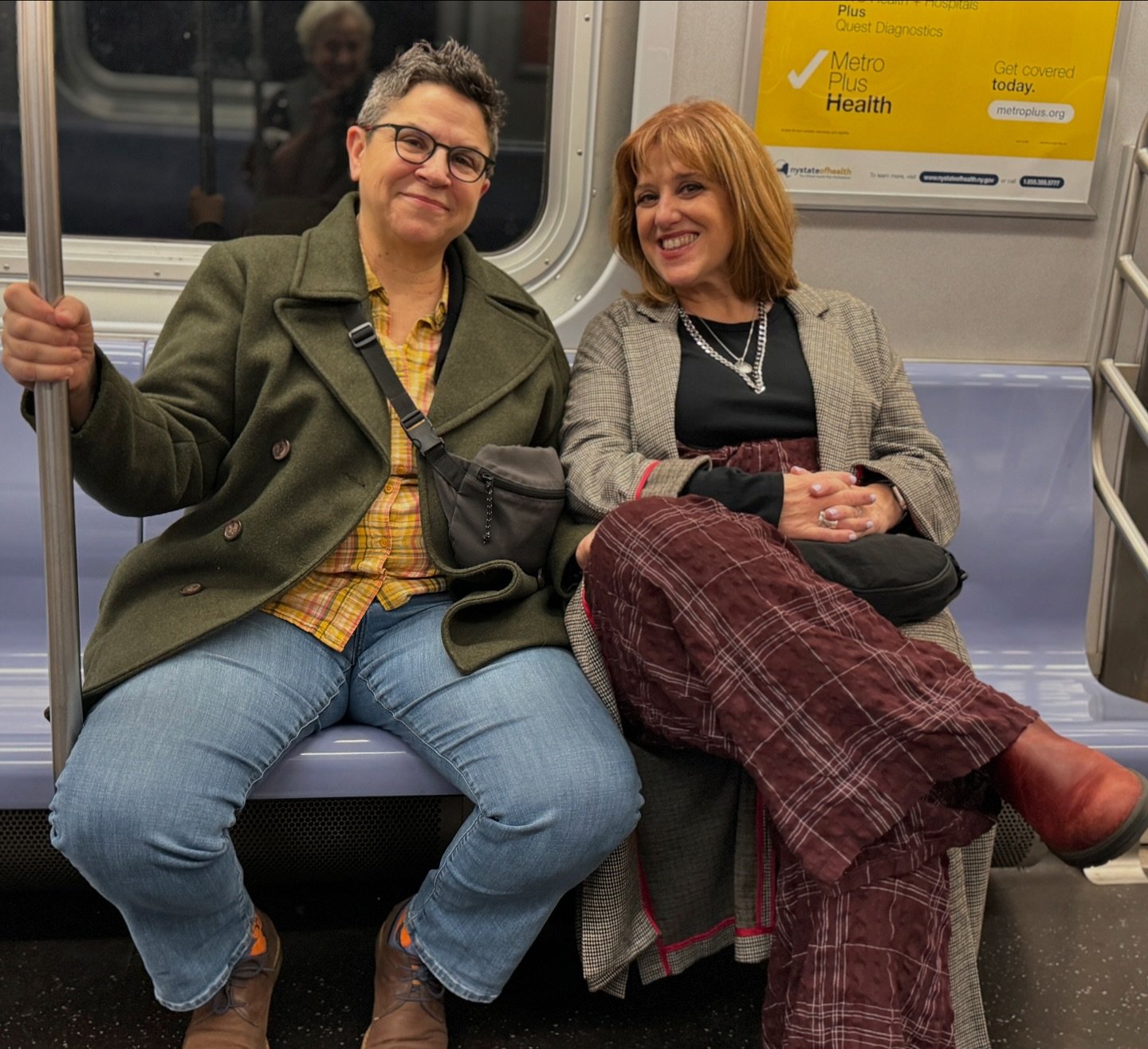 We had a great night on the town seeing @jillsobule in her autobiographical show F*CK 7th Grade at @wildprojectnyc last night. The show is charming and funny and full of truth and heart. Directed by Lisa Peterson. What&rsquo;s more fun than a night w