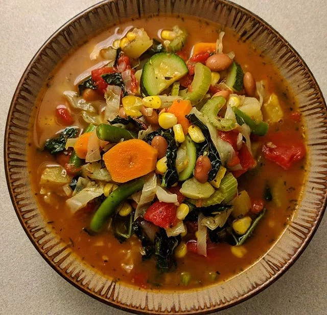 I know that feeling, you know.... that moment you look into your fridge at a sad pile of wilted vegetables that you promised yourself that you would use up before it met such a fate. Regret and guilt set in as you sift through it all. Fret not my fri