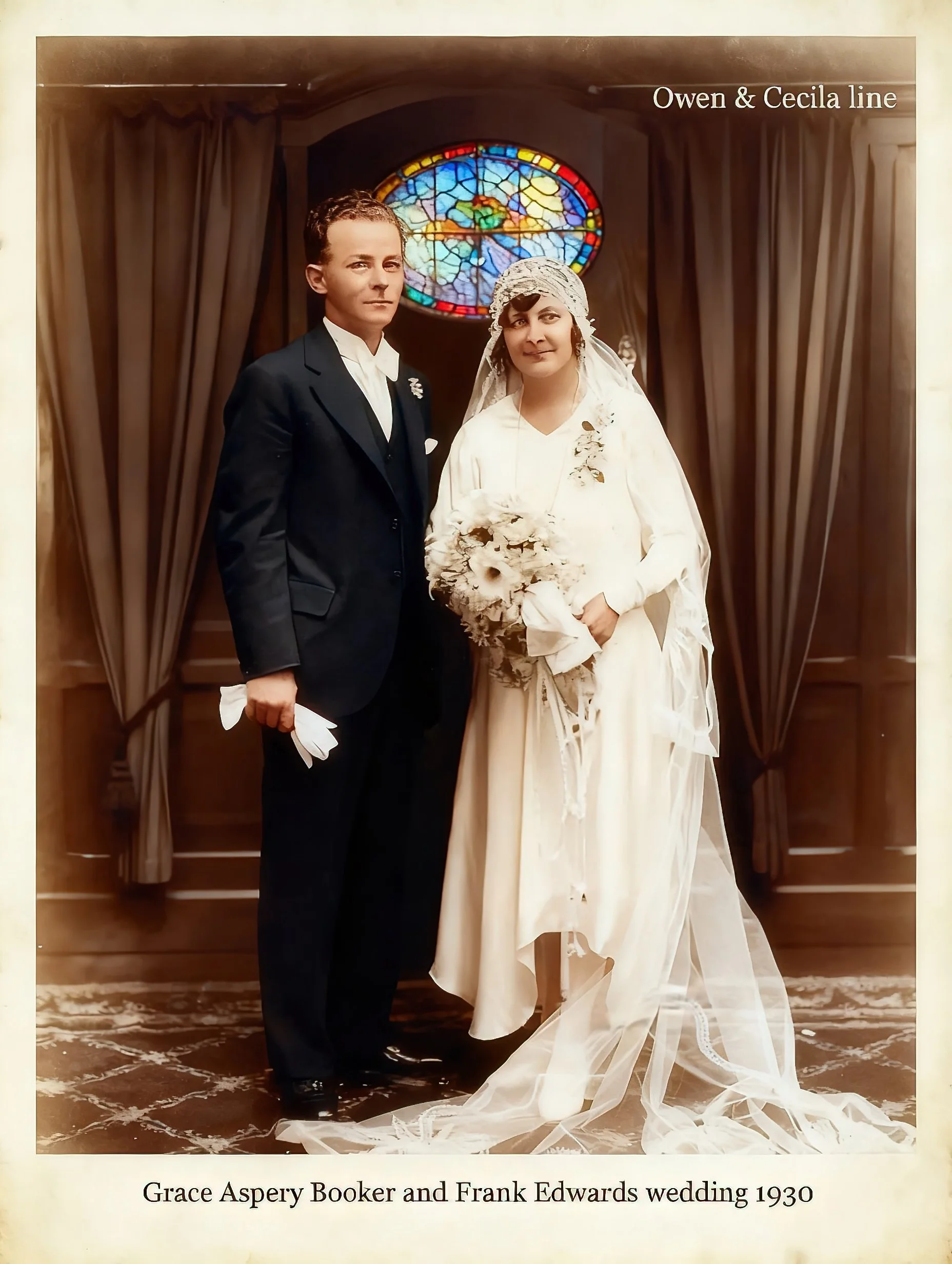 Marriage of Frank  Edwards to Grace Aspery Booker St Davids C/E Surry Hills  06.12.1930
