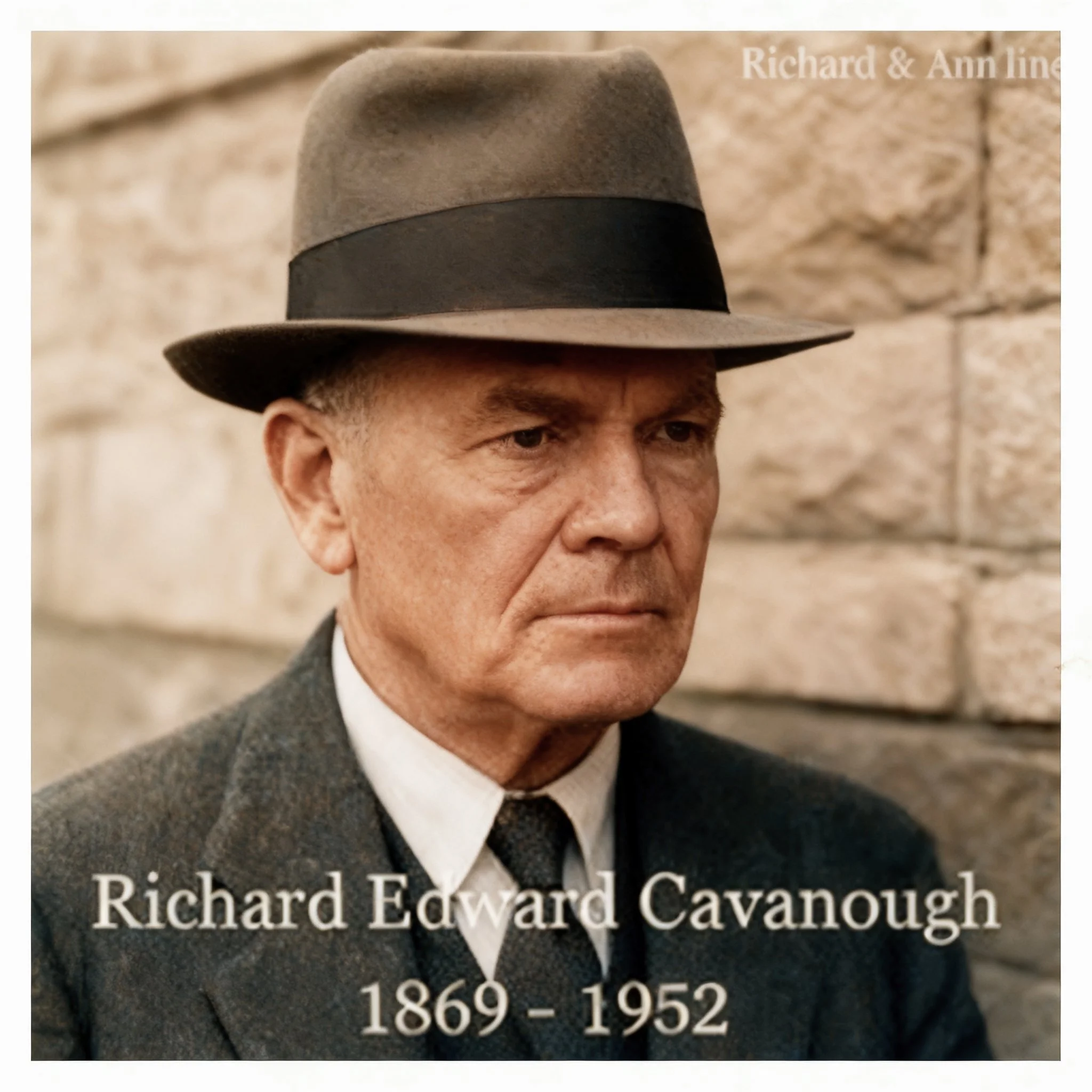 Richard Cavanough & Anne Cross line 
Richard Edward Cavanough : Born 19th Feb 1869 and died 1952. Married Elizabeth Martha Day . They had 9 children Ethel Lilly , Henry Richard Florence Ethel, Emily Ivy , Edward Milton , Charles William , Federick Vi