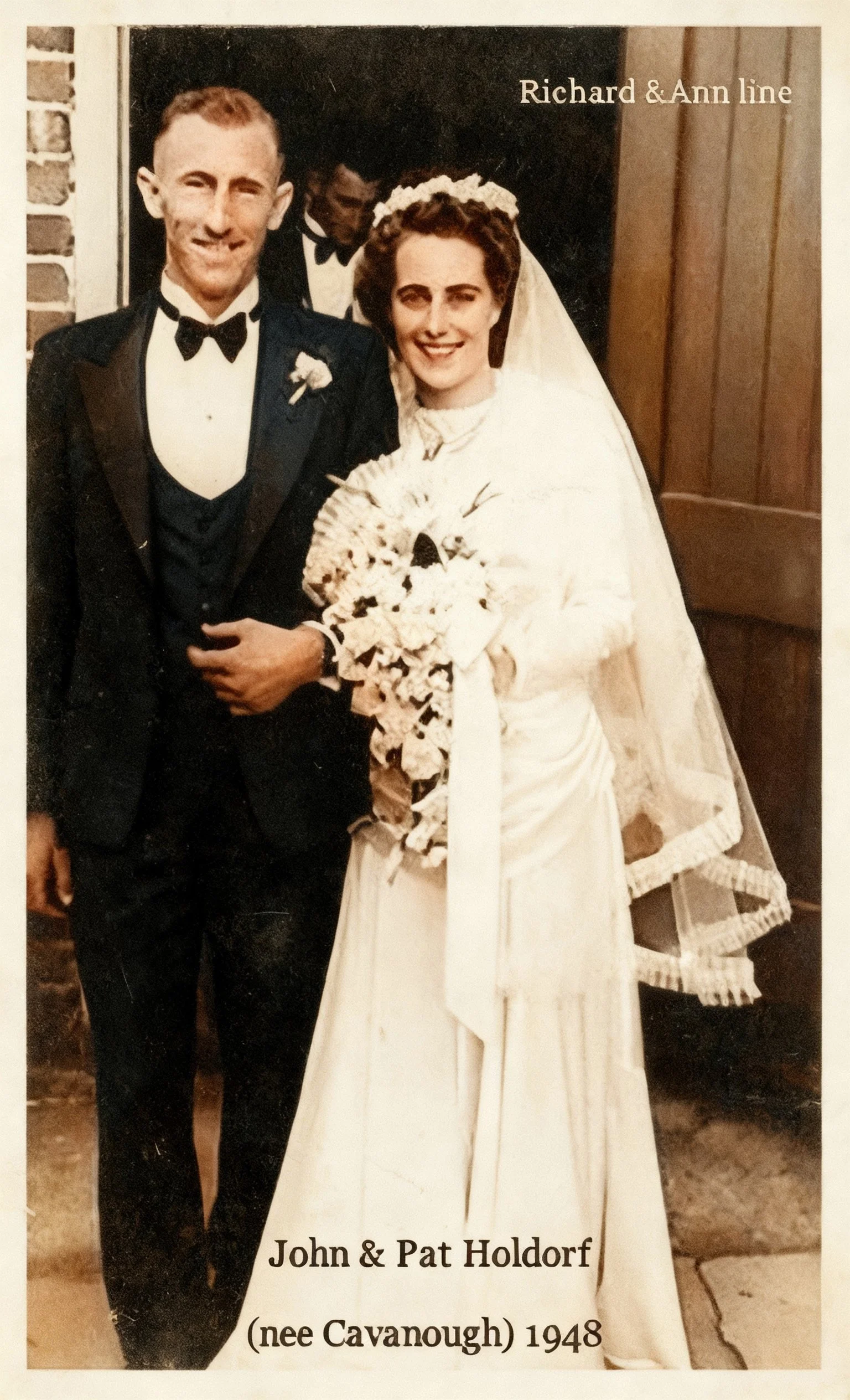 Richard Cavanough & Anne Cross line
Norma Patricia CAVANOUGH was born on 17 Nov 1925 in Earlwood and was christened on 25 Apr 1926 in St Marks, Darling Point. Known as Pat. Employed in the Managers Office, Eveleigh Workshops 1941-1947. Later owned an