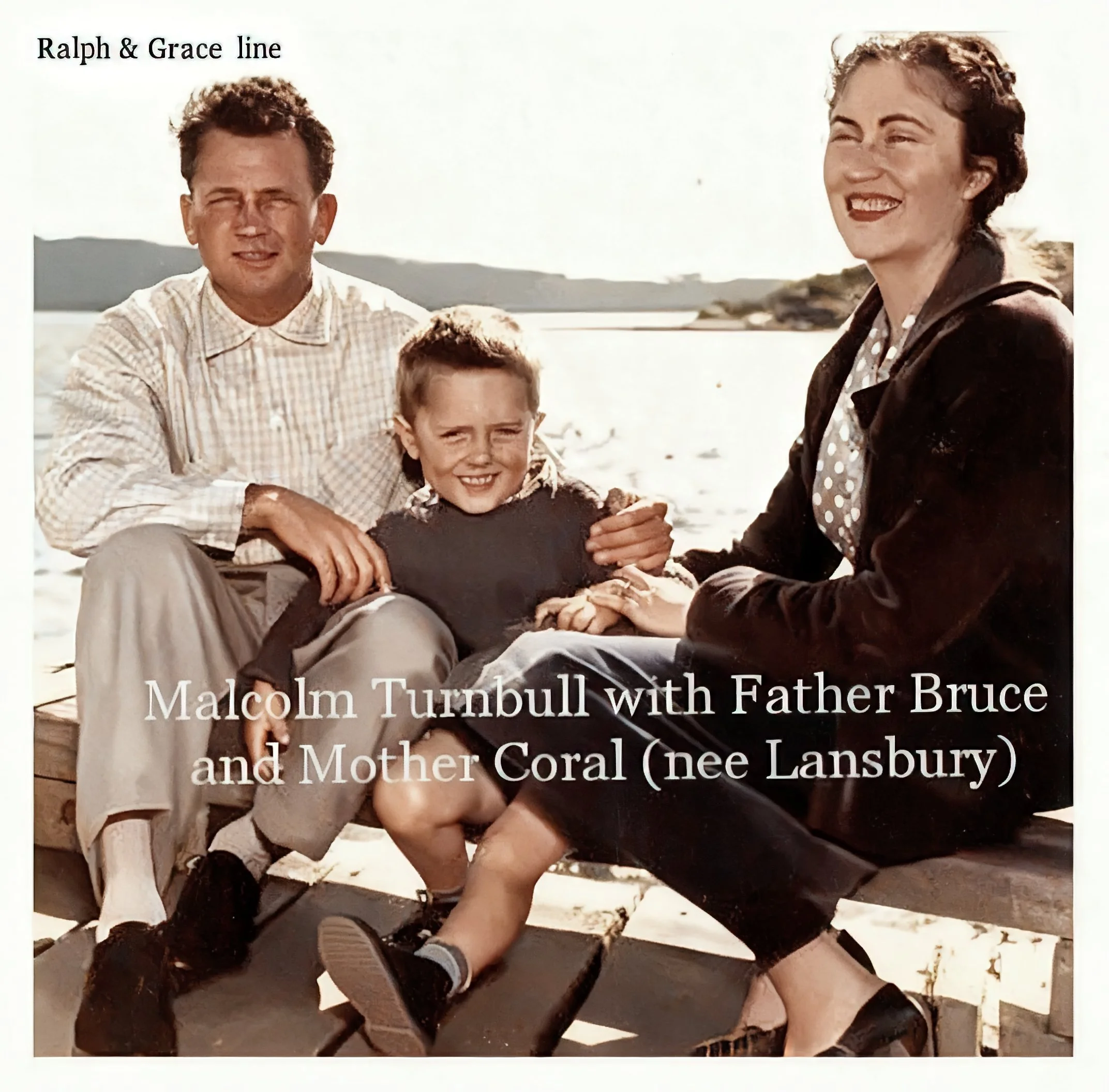 Grace Cavanough & Ralph Turnbull
Bruce Bligh TURNBULL was born on 2 Nov 1926 in Tumut, Nsw, died on 11 Nov 1982 in Muswellbrook, Nsw at age 56, and was buried on 17 Nov 1982 in Private Cemetery on his property at Scone, Nsw. Died in a light plane cra
